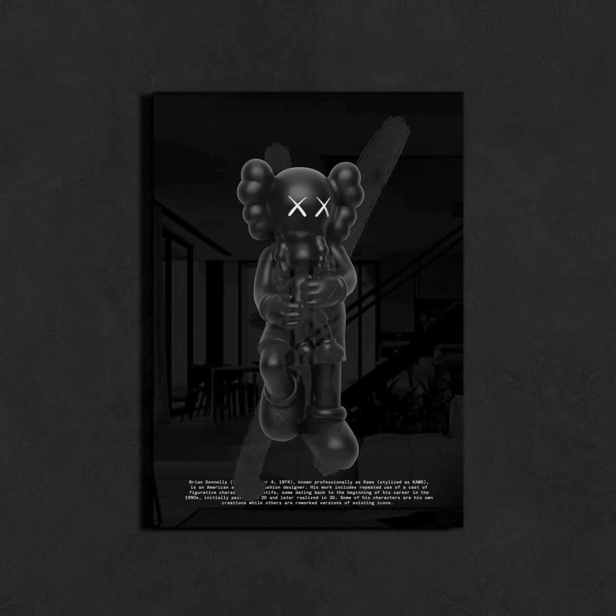 Black Hypebeast Poster Set of 3 featuring striking digital artwork, designed for contemporary art enthusiasts.