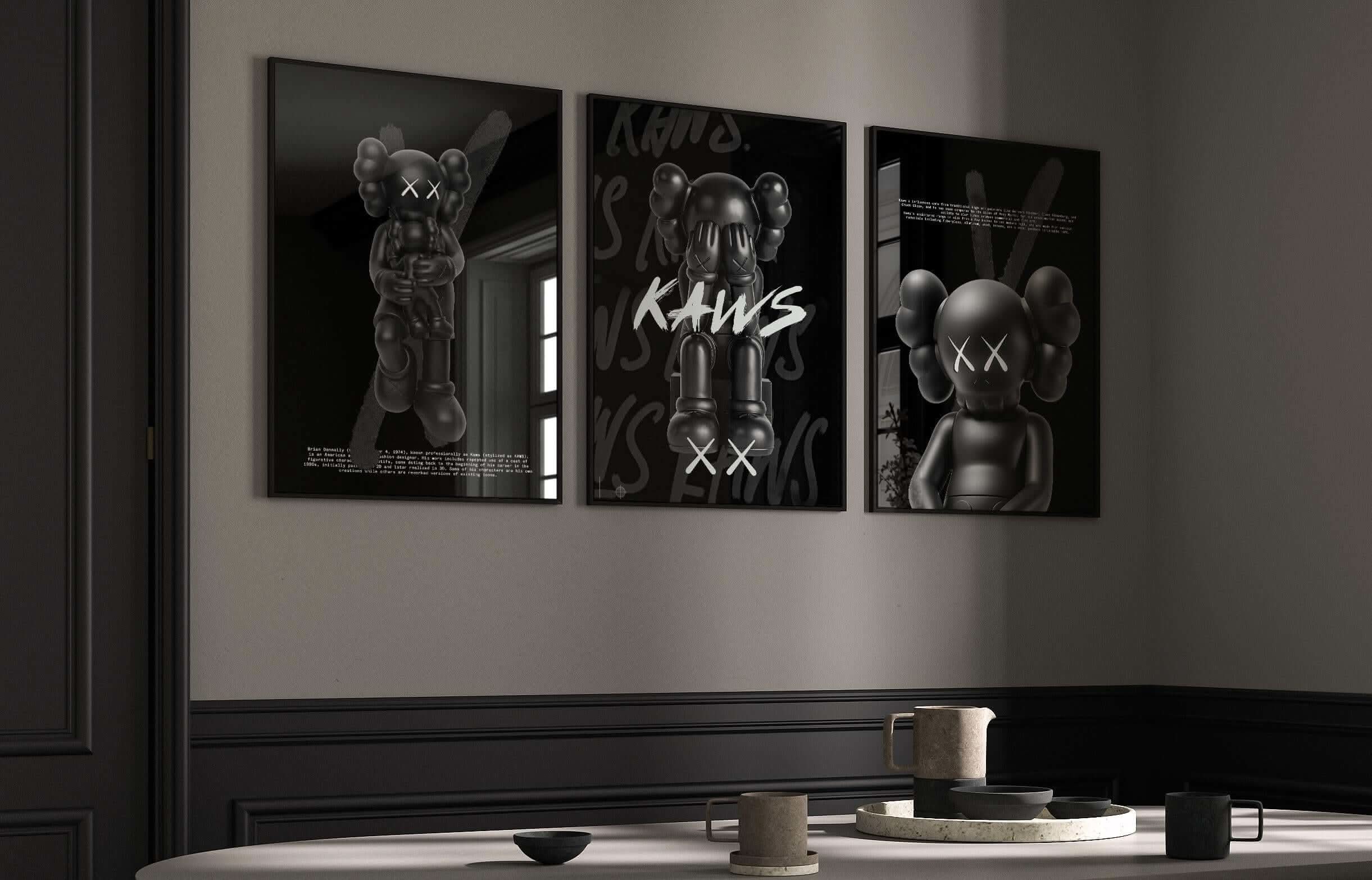 Black Hypebeast Poster Set of 3 with eye-catching visuals that celebrate the spirit of urban culture.