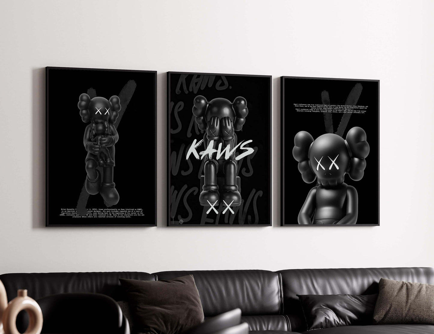 Black Hypebeast Poster Set of 3 - Haus of Prints