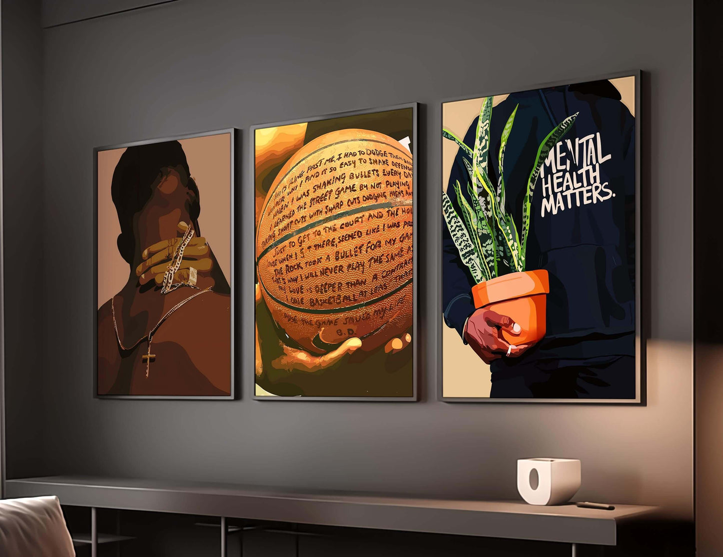 Black Men Cave Poster Set of 6 - Haus of Prints