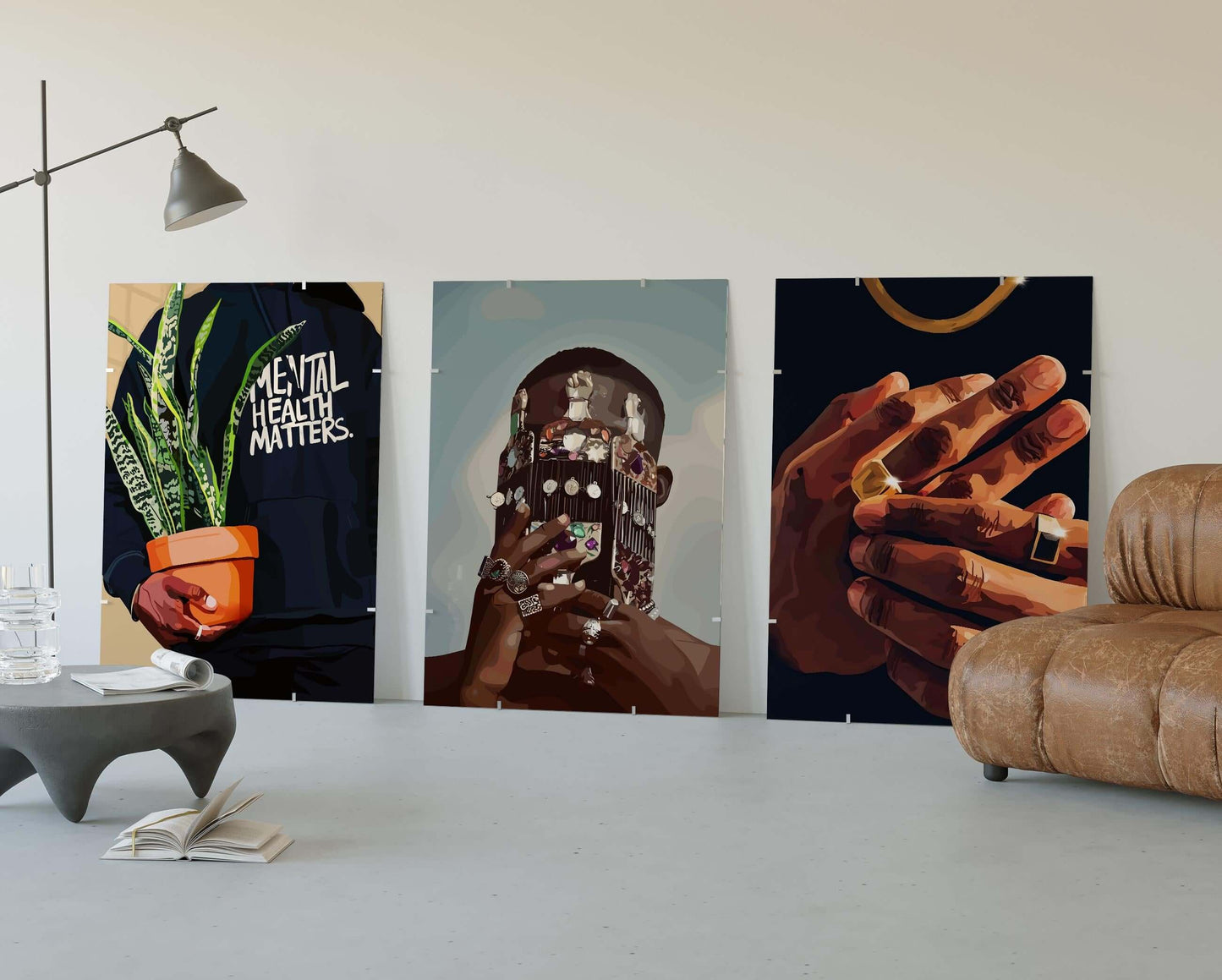 Black Men Cave Poster Set of 6 - Haus of Prints