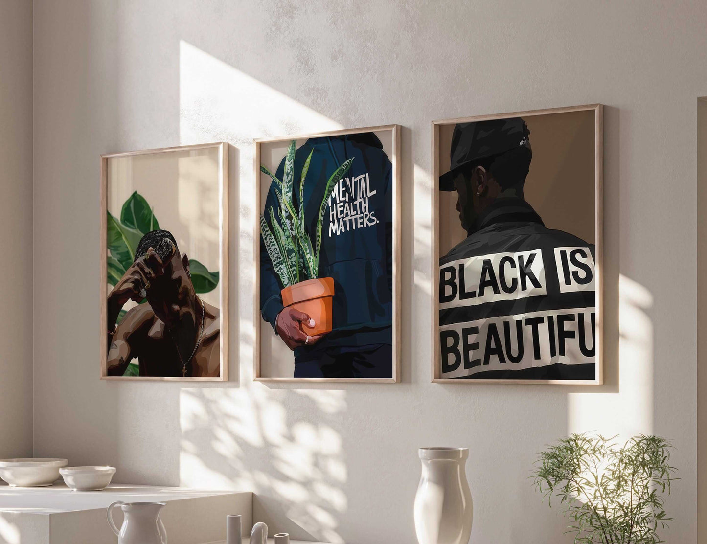 Black Men Wall Art Set of 15 - Haus of Prints