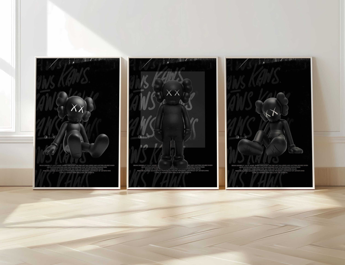 Black Urban Wall Art Set of 3 - Haus of Prints