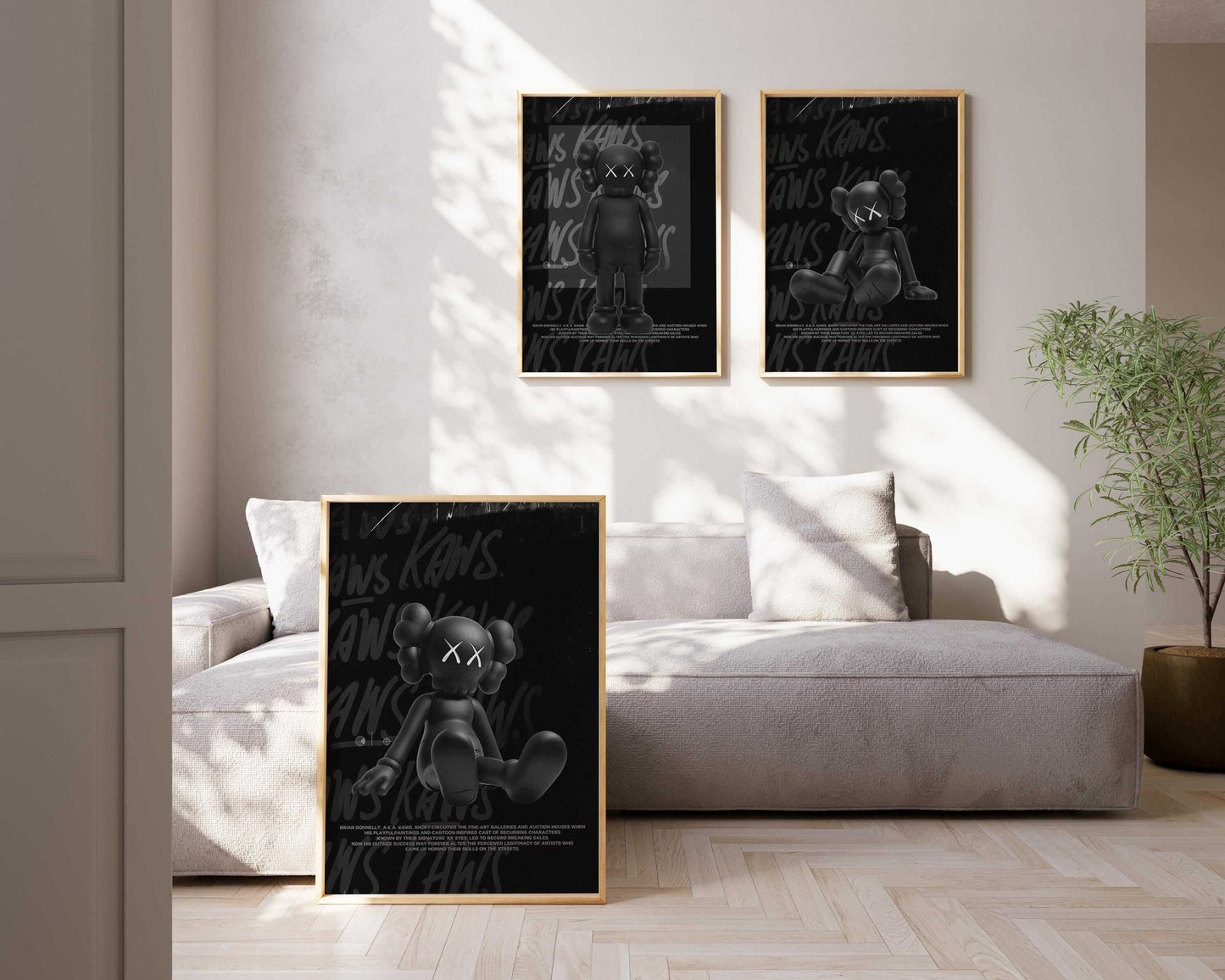 Black Urban Wall Art Set of 3 - Haus of Prints