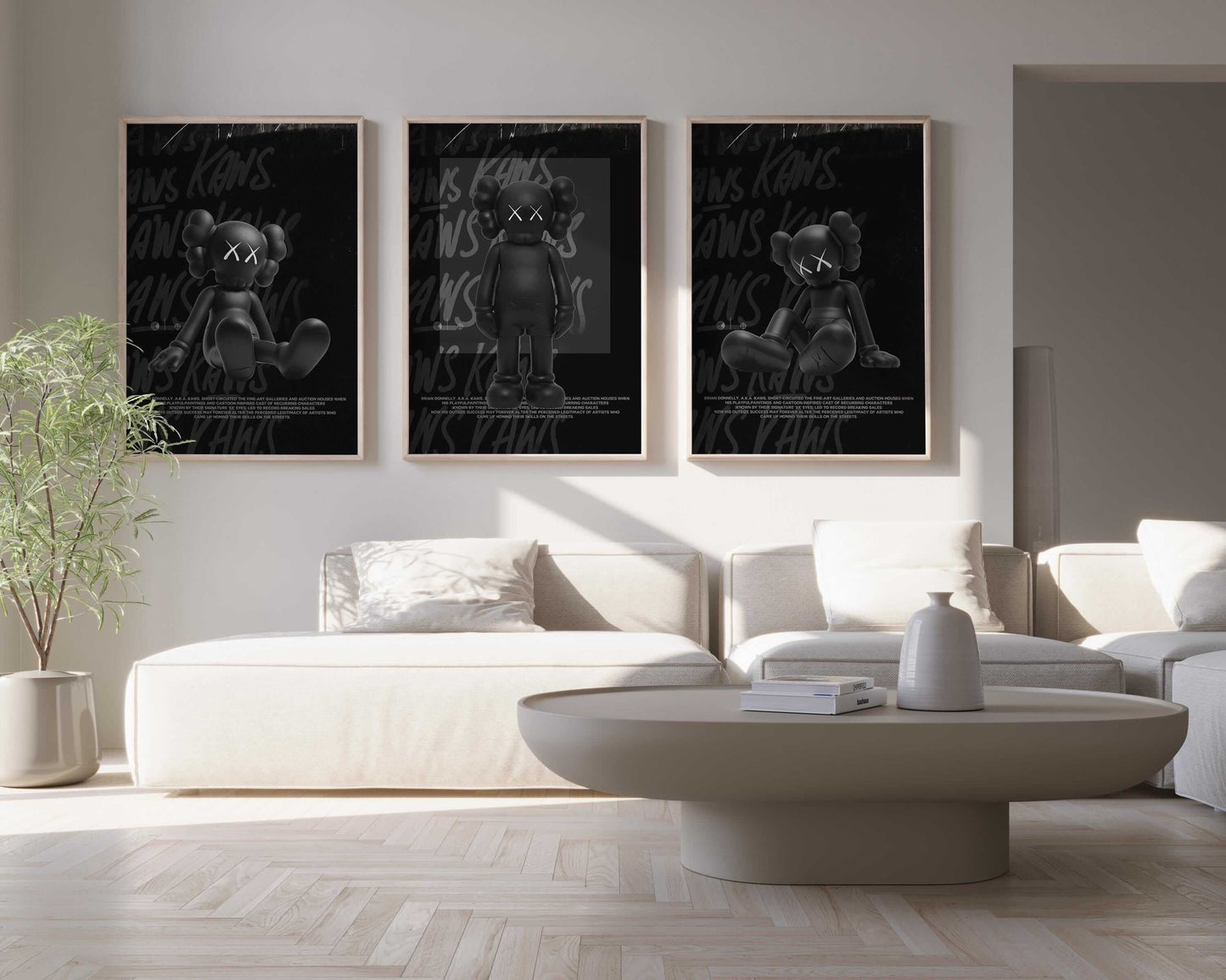 Black Urban Wall Art Set of 3 - Haus of Prints