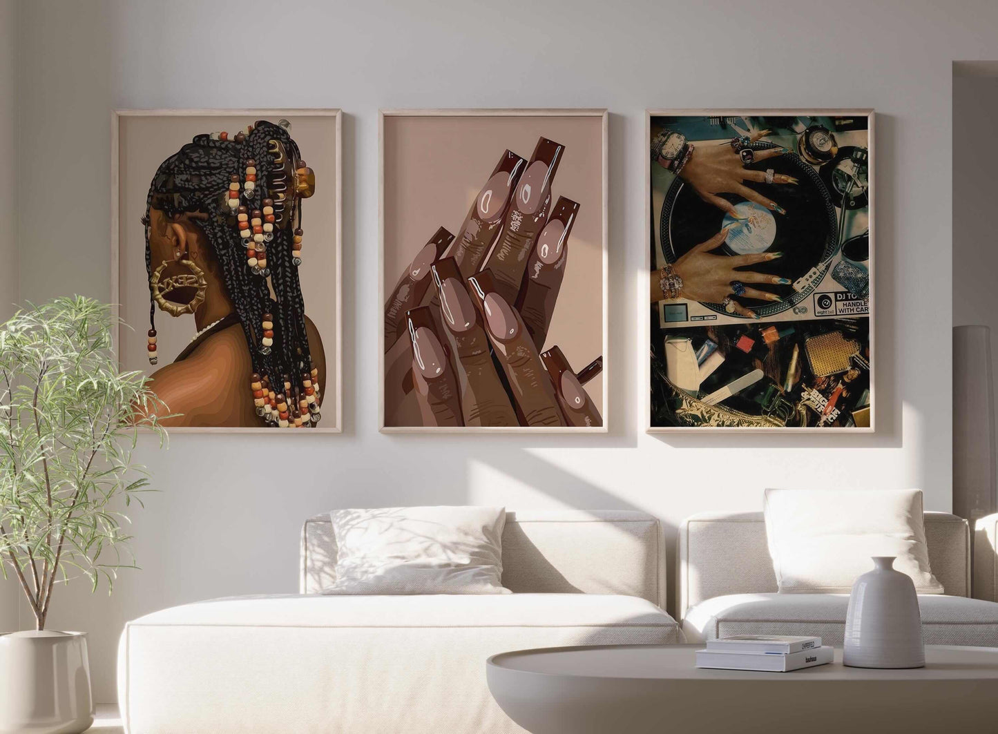 Black Woman Printable Art Print Set of 9 - Haus of Prints