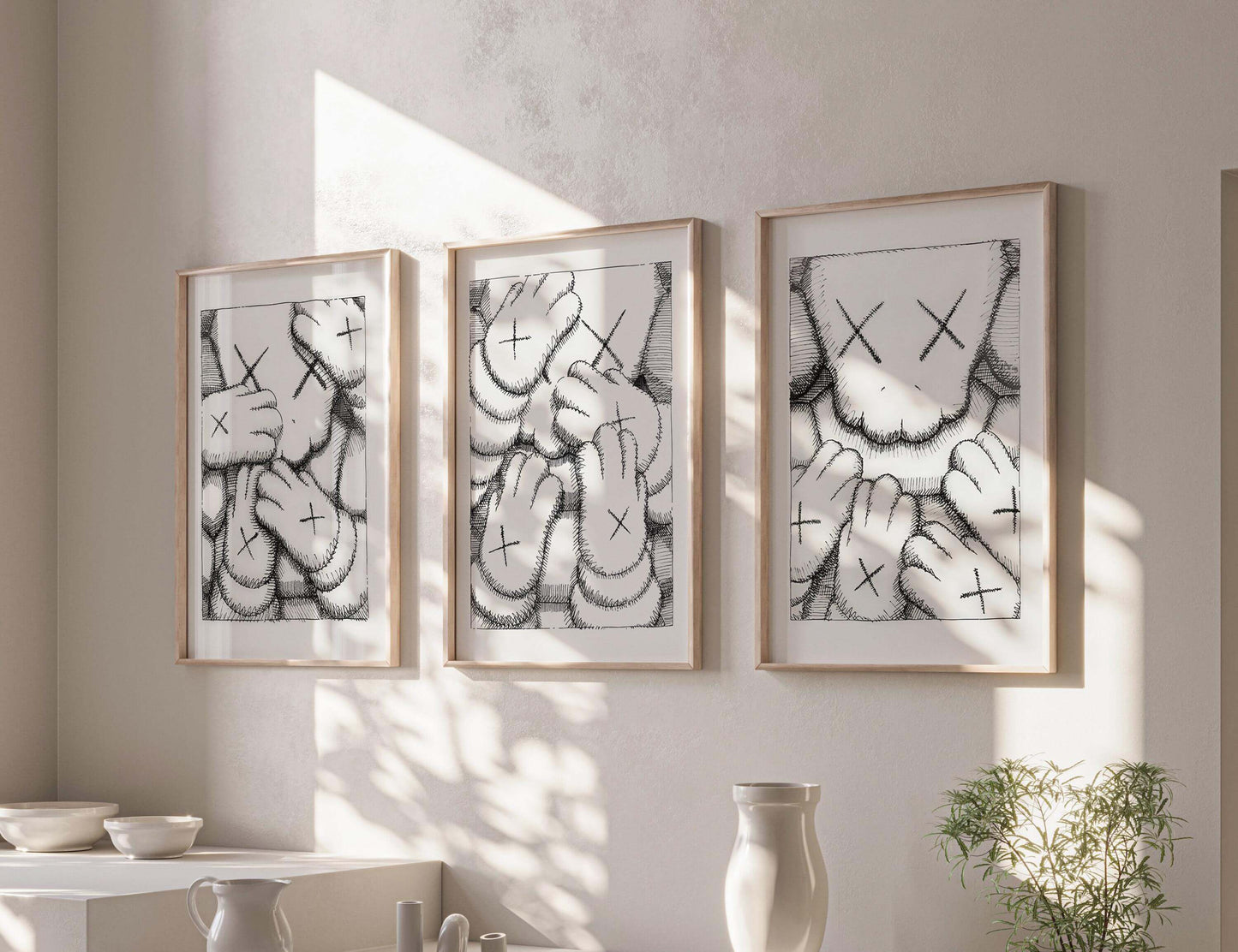 Black and White Toys Set of 3 Posters - Haus of Prints