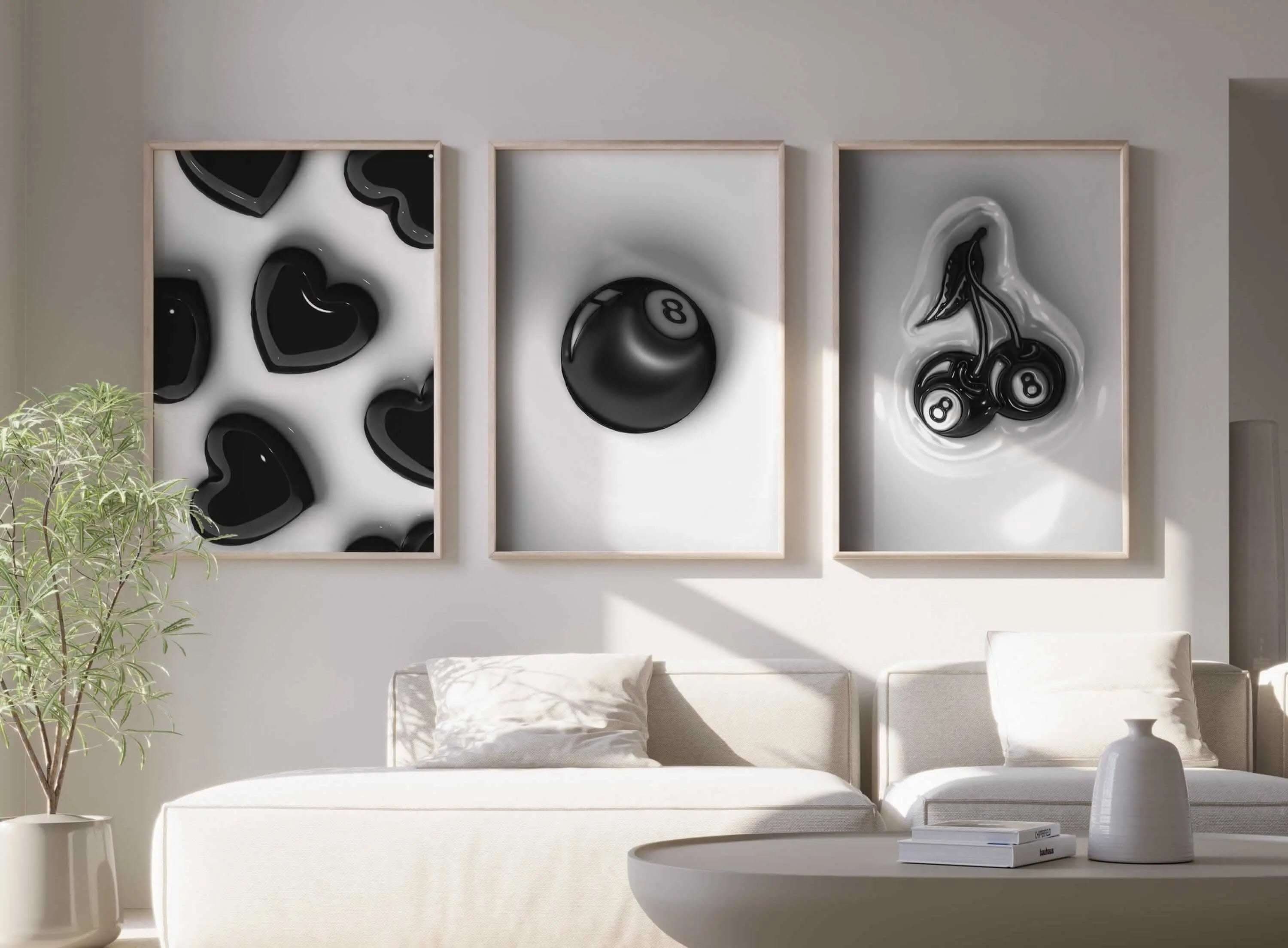 Cool 3D Hypebeast Poster Set of 6 with striking streetwear-inspired designs for trendy interiors.