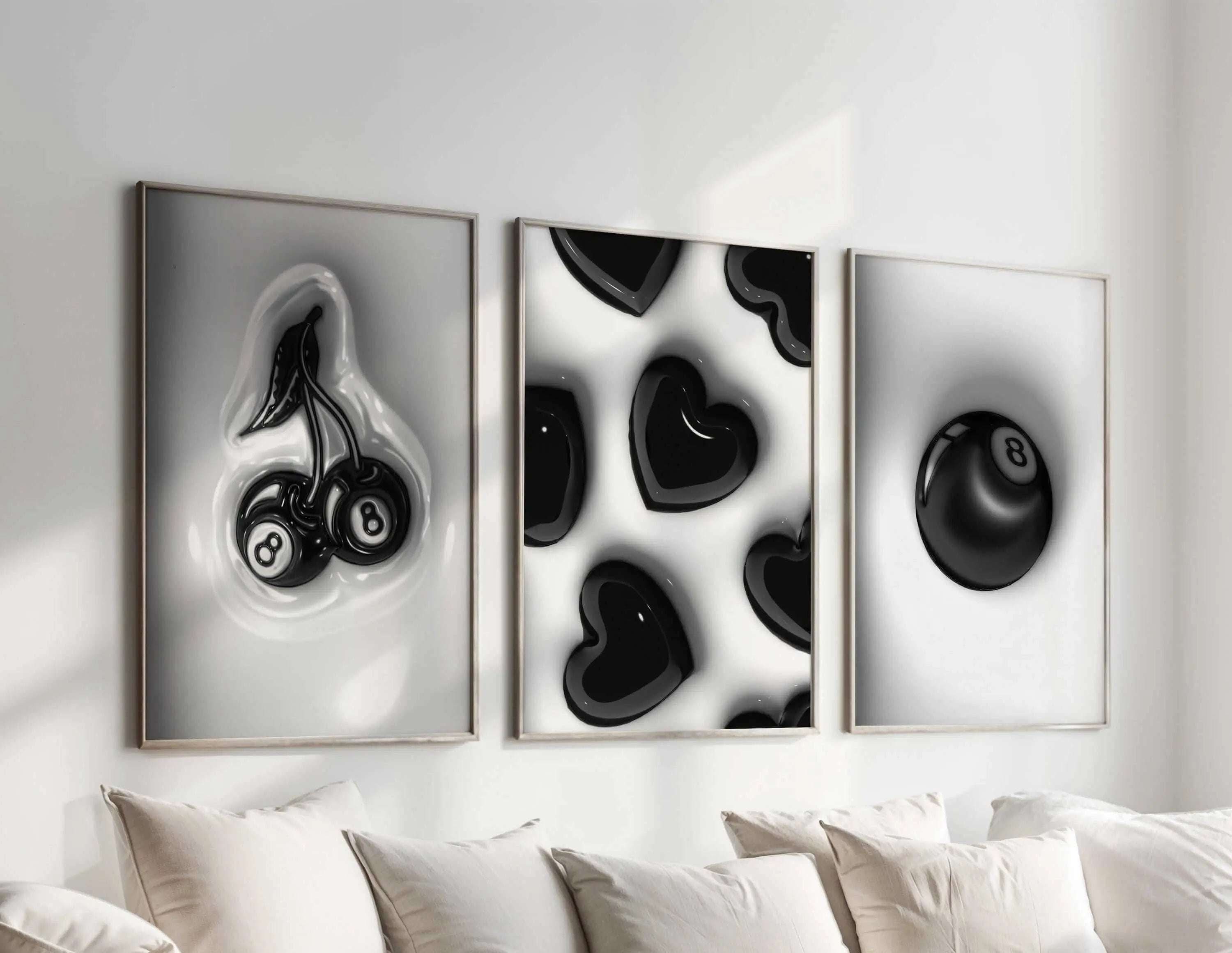 Cool 3D Hypebeast Poster Set of 6 with modern designs that instantly elevate living spaces.