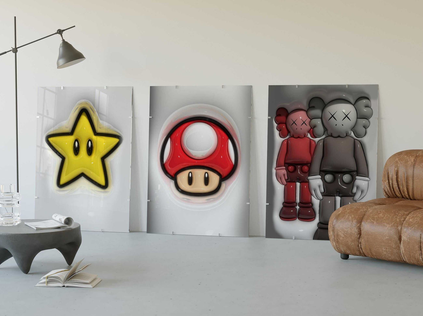 Cool 3D Hypebeast Poster Set of 6 - Haus of Prints