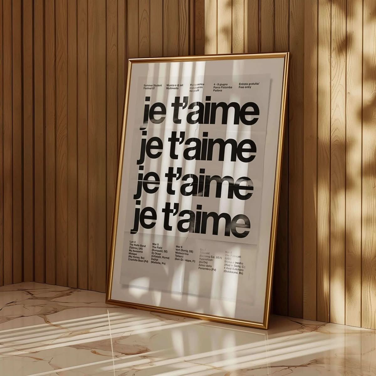 French Quote Art Print displayed elegantly, fitting seamlessly into a modern and sophisticated interior design.