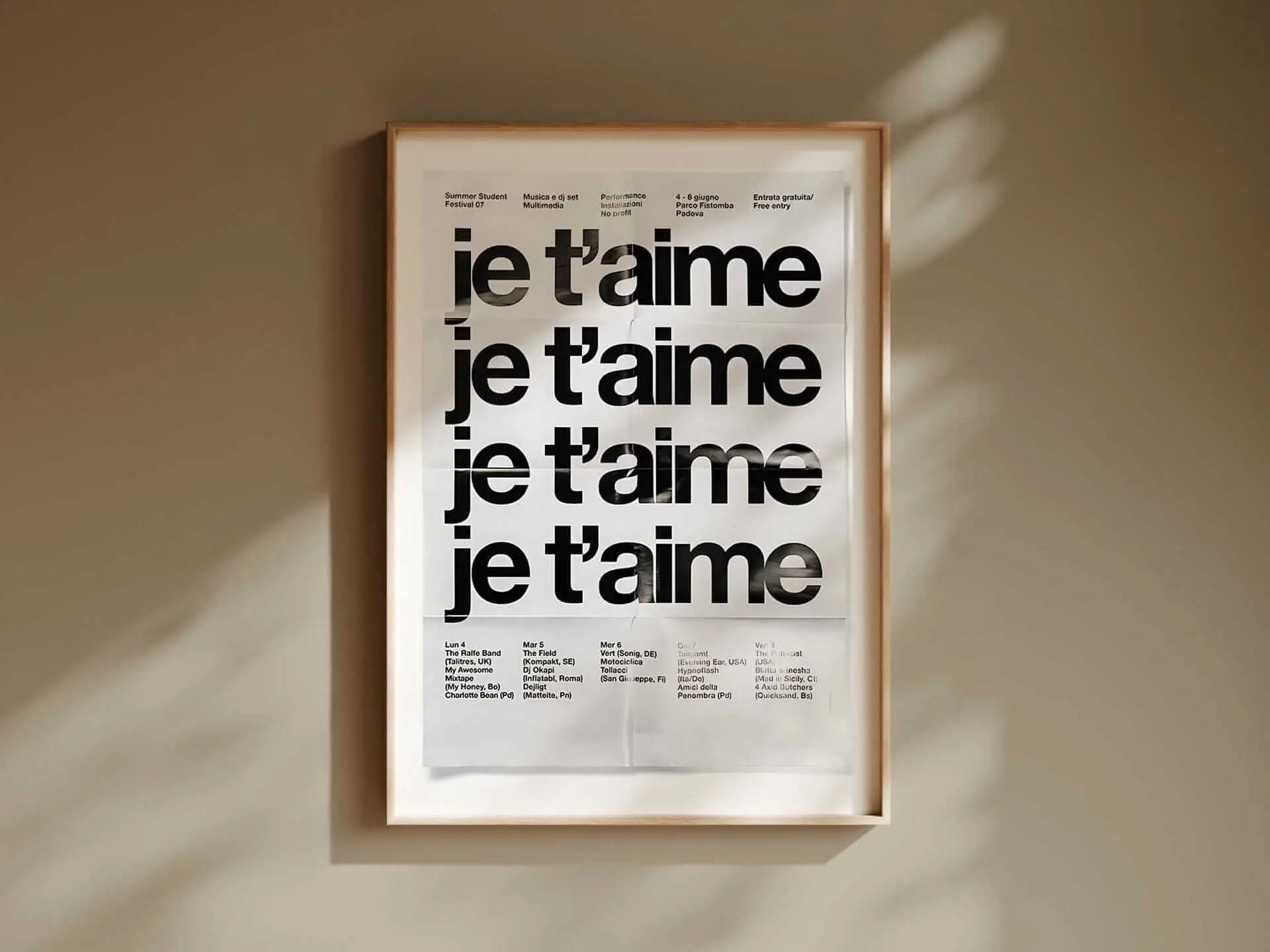 A beautifully framed French Quote Art Print featuring bold typography, ideal for modern wall decor.