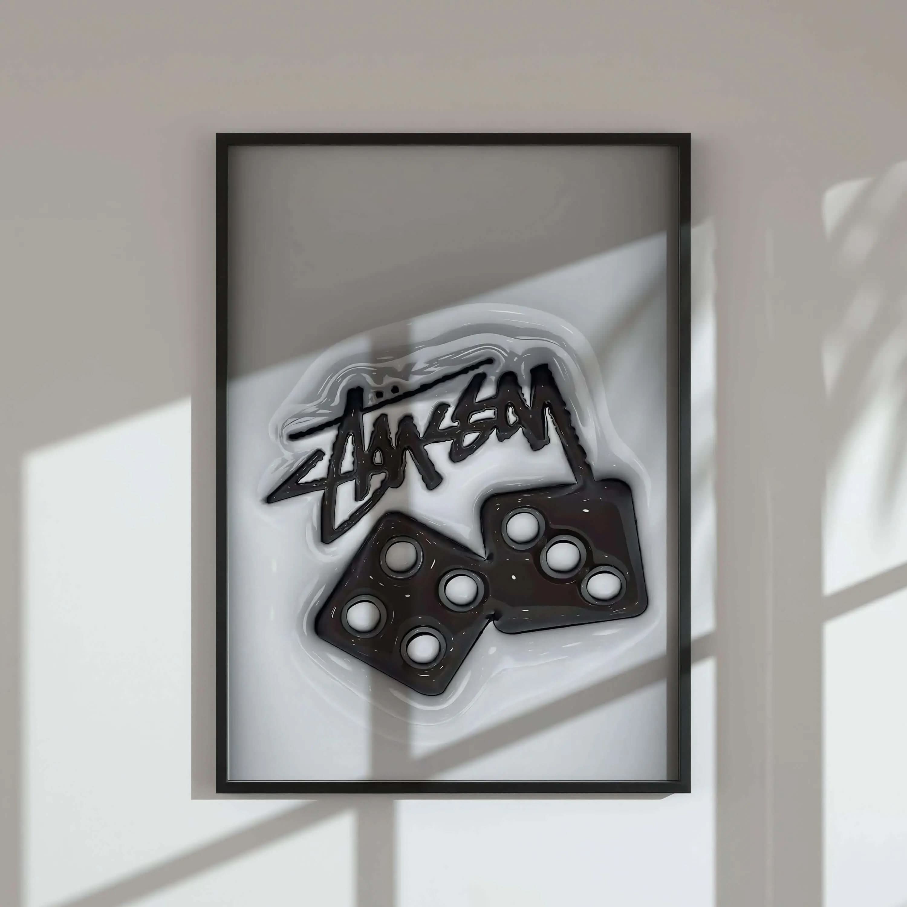 HYPEBEAST Designer Poster Set of 3 digital wall art featuring urban fashion-inspired designs for modern decor.