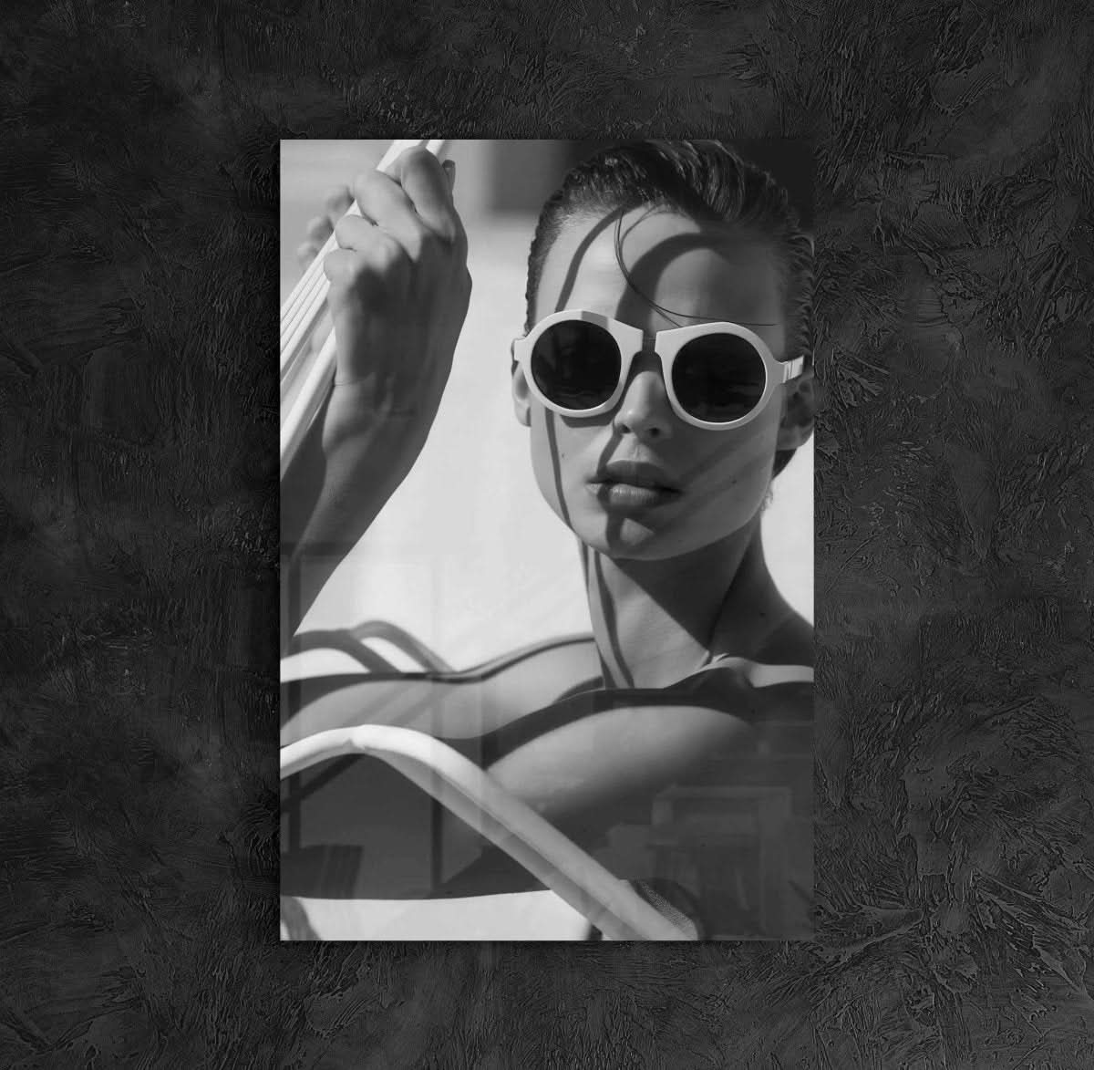 High Fashion Wall Art Set of 3 featuring bold black and white fashion portrait printable art for modern wall decor — Haus of Prints.