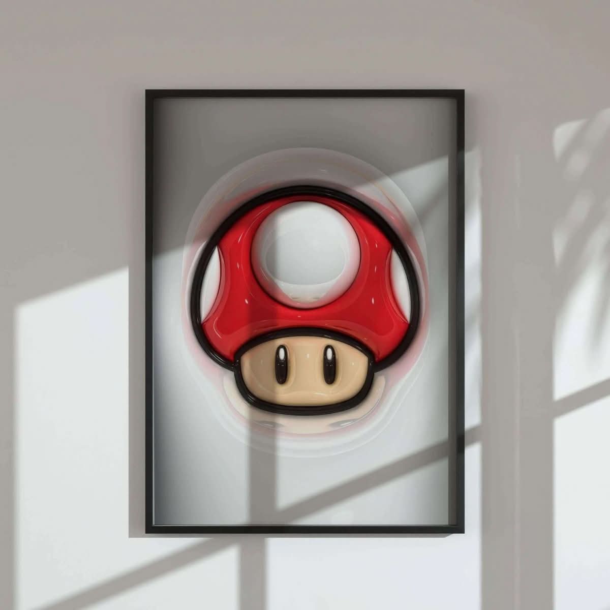 Hypebeast 3D Wall Art Set of 12 including a whimsical red character and an adorable bear design, perfect for decor.