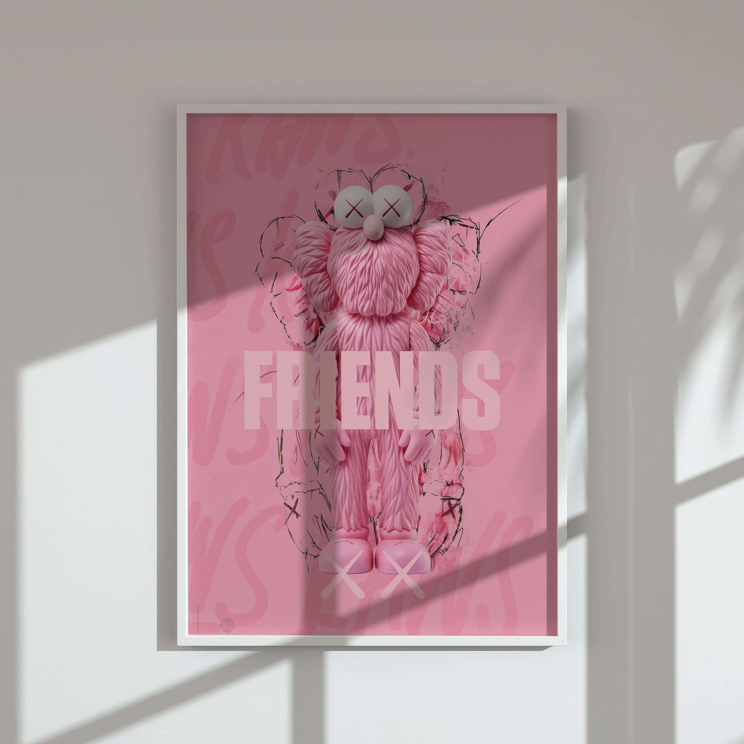 Hypebeast Pink Wall Art Set of 3 - Haus of Prints