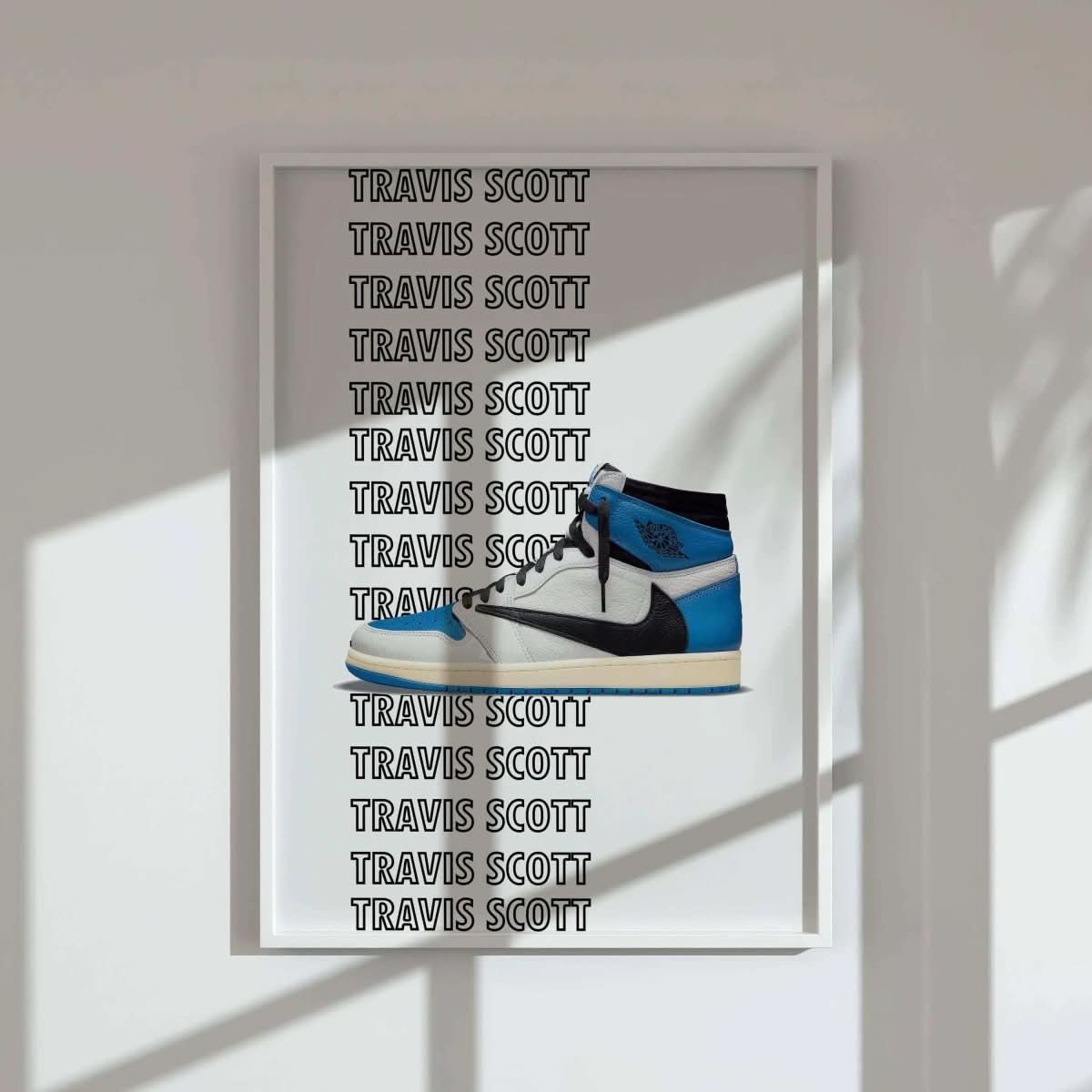 Hypebeast Sneaker Art Print of colorful sneakers with a stylish and contemporary aesthetic for wall decor.