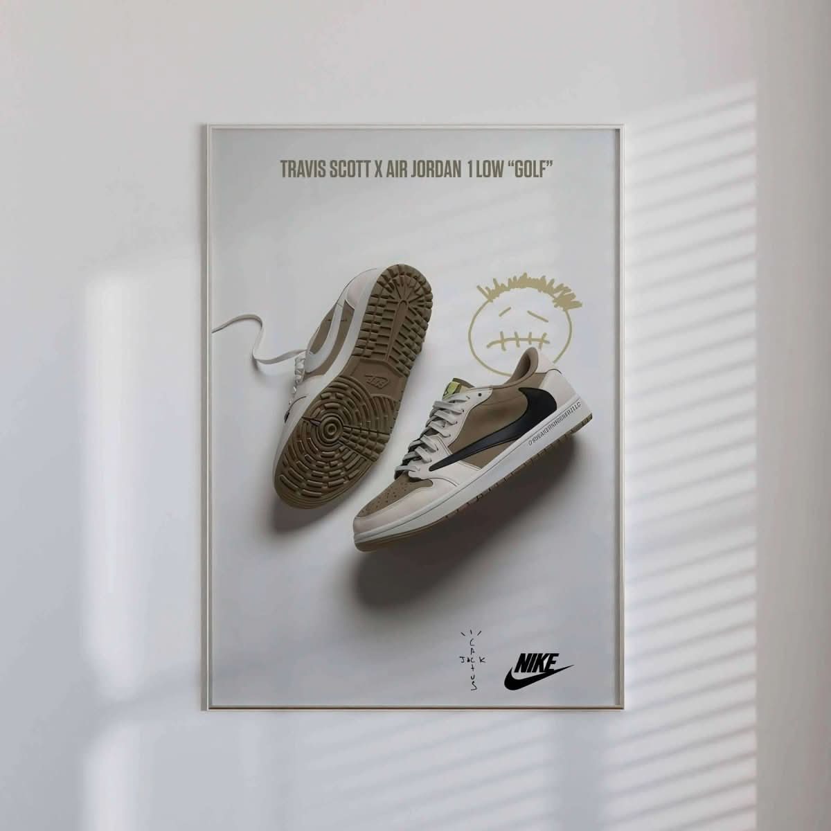 Hypebeast Sneaker Wall Art Set of 2 featuring trendy sneaker graphics on a minimalist backdrop, perfect for decor.