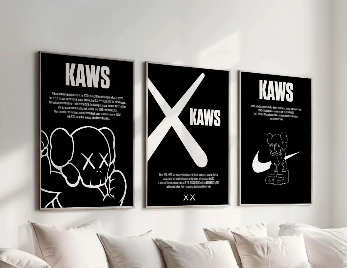 Final poster in Hypebeast Toys series, featuring elements of fashion and art in one design.