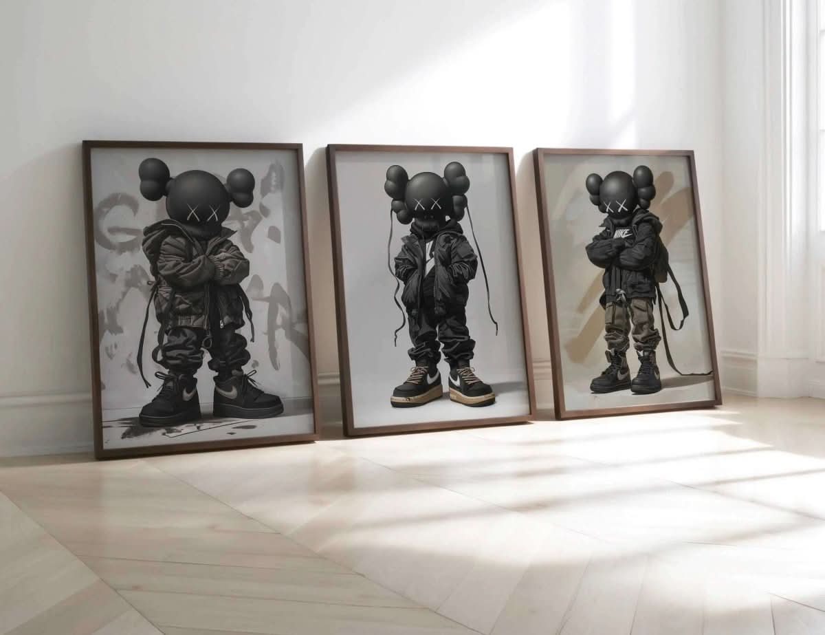 Collection of Nike Designer Toys Posters with a HYPEBEAST aesthetic, perfect for modern wall decor.