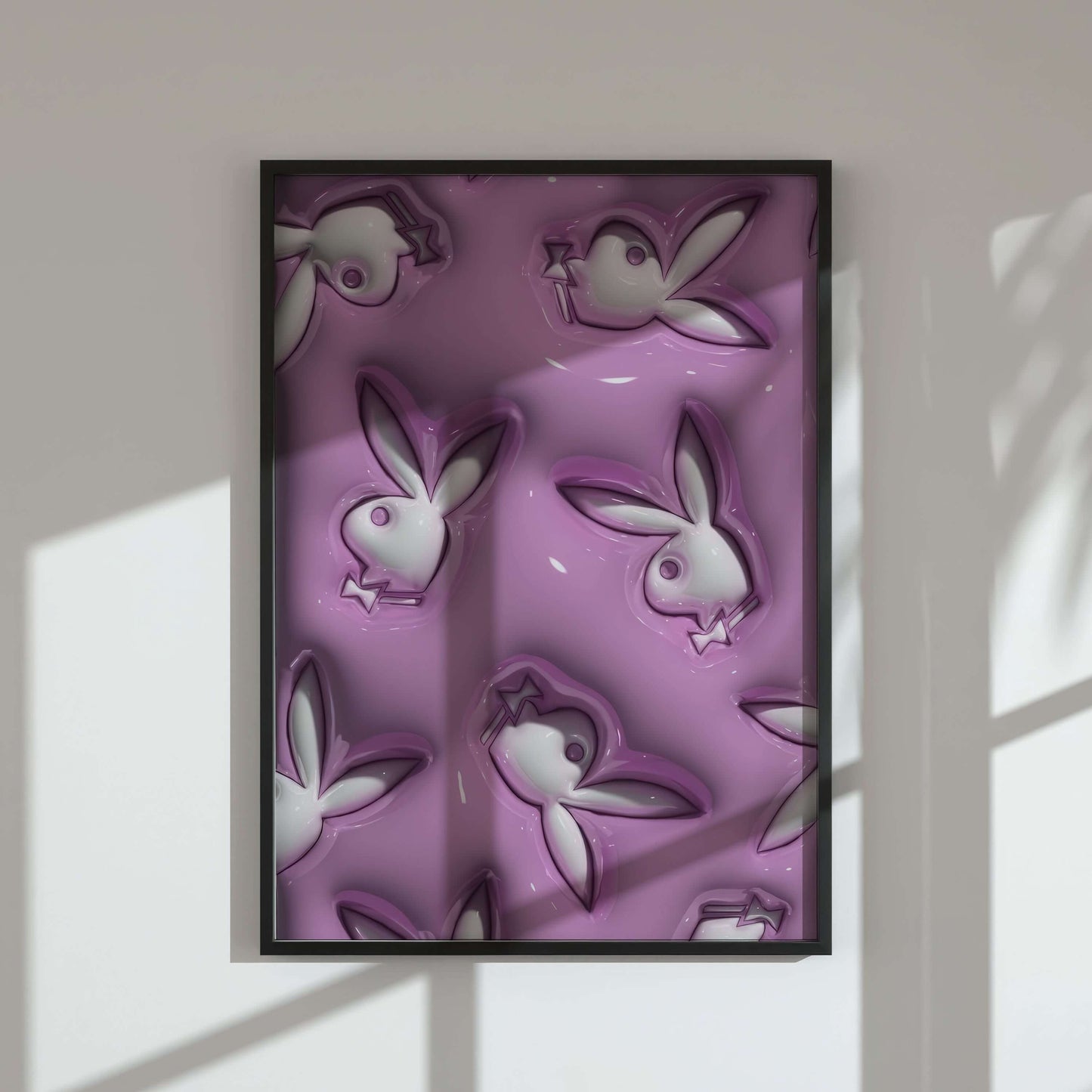 Pink Hypebeast 3D Wall Art Prints Set of 3 - Haus of Prints
