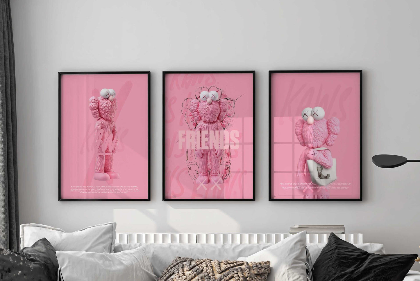 Pink Urban Wall Art Set of 3 - Haus of Prints
