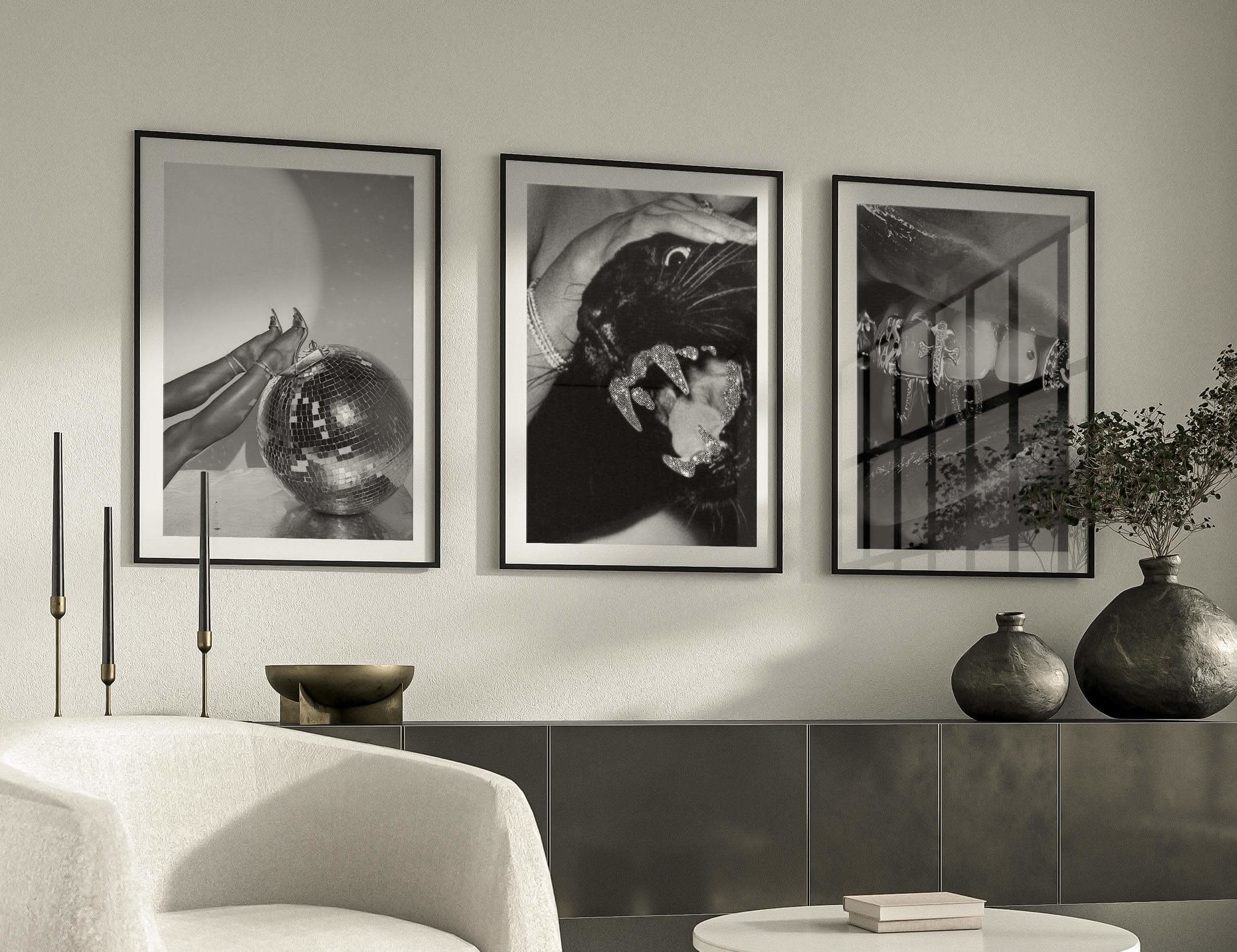 Fashion digital download showcasing a stunning black and white art piece with elegant details and textures.