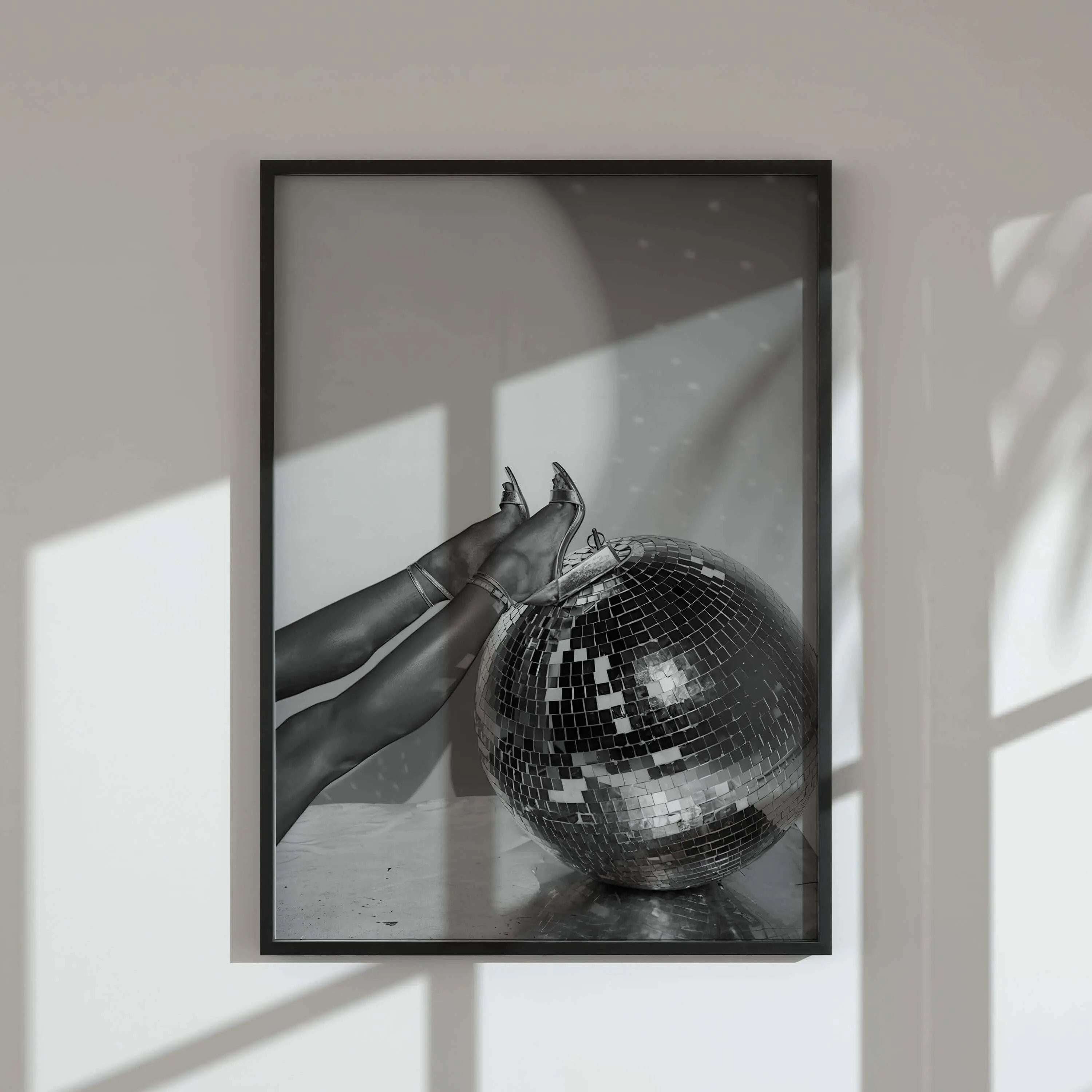 Black and white elegance captured in a fashion-inspired digital download, ideal for modern home decor.