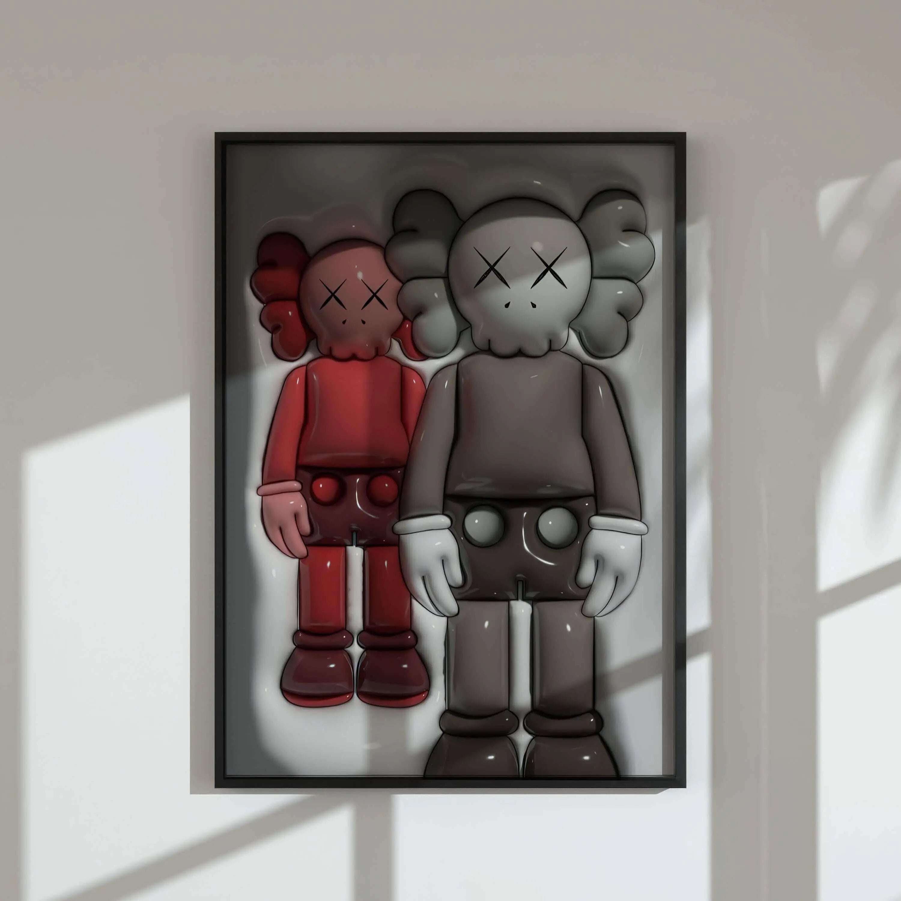 Trendy wall art showcasing modern urban motifs like sports and street symbolism for fashionable decor.