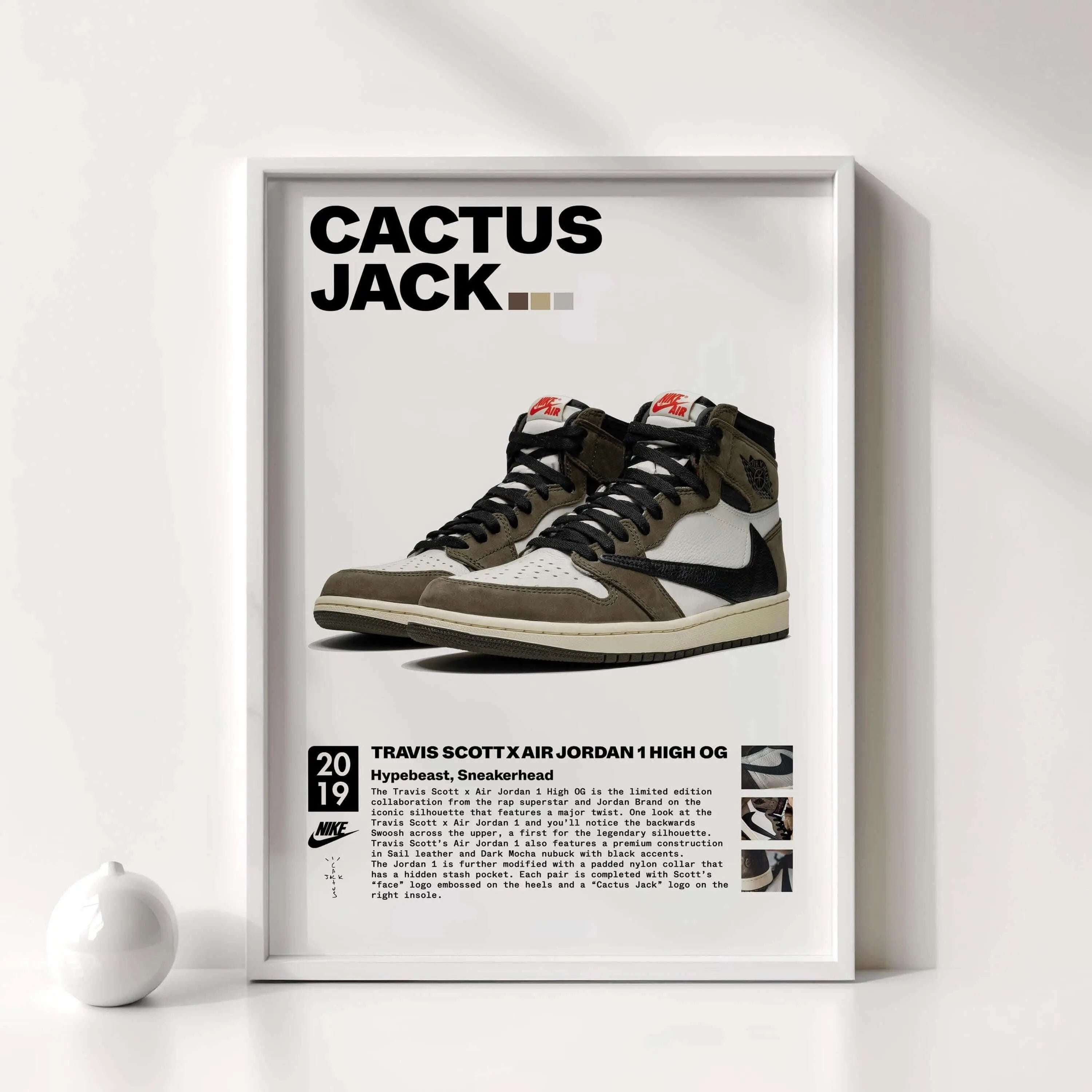 Colorful sneaker art print showcasing iconic footwear designs, great for stylish spaces.