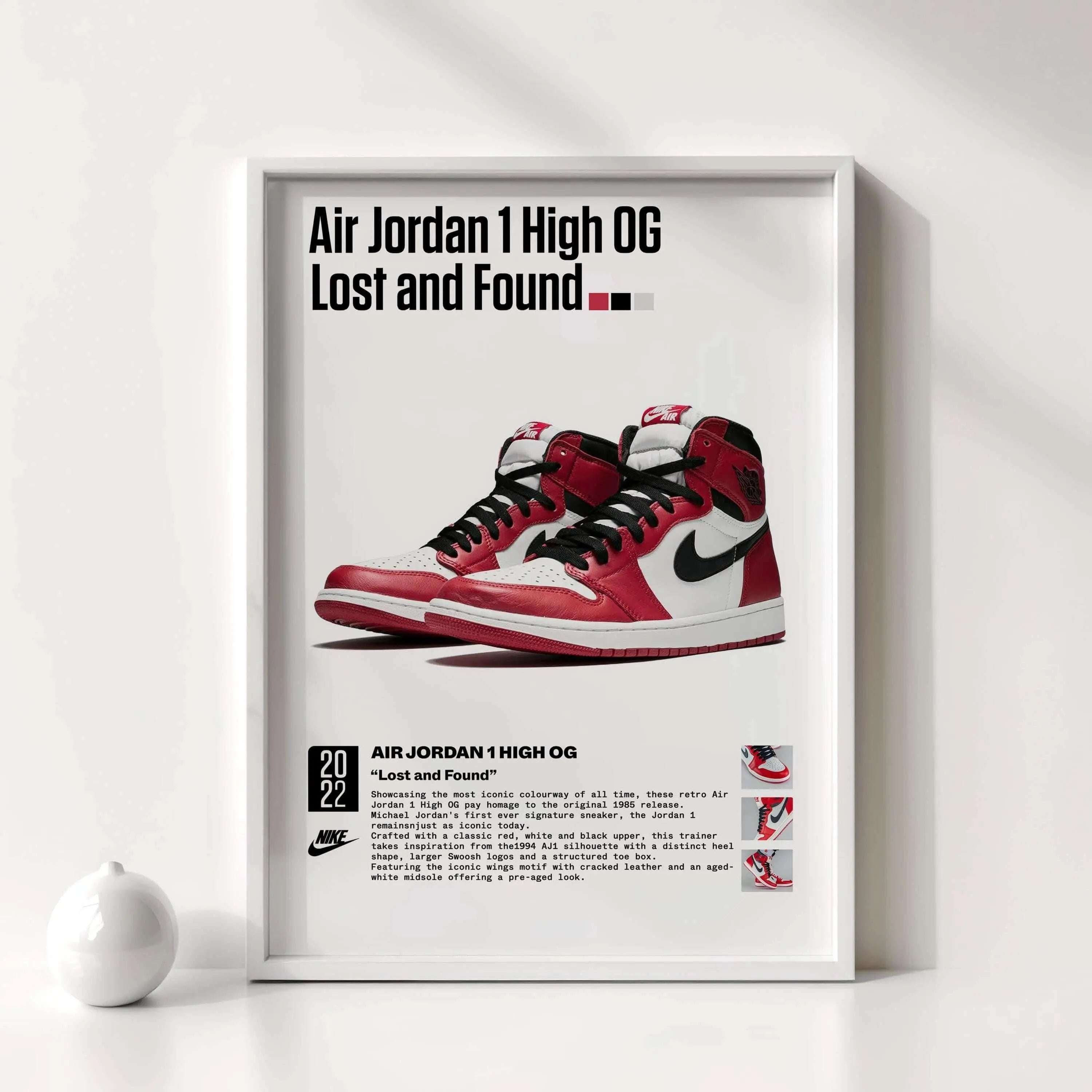 Close-up detail of vibrant sneakers on the Streetwear Sneakerhead Decoration Poster, adding flair to any space.