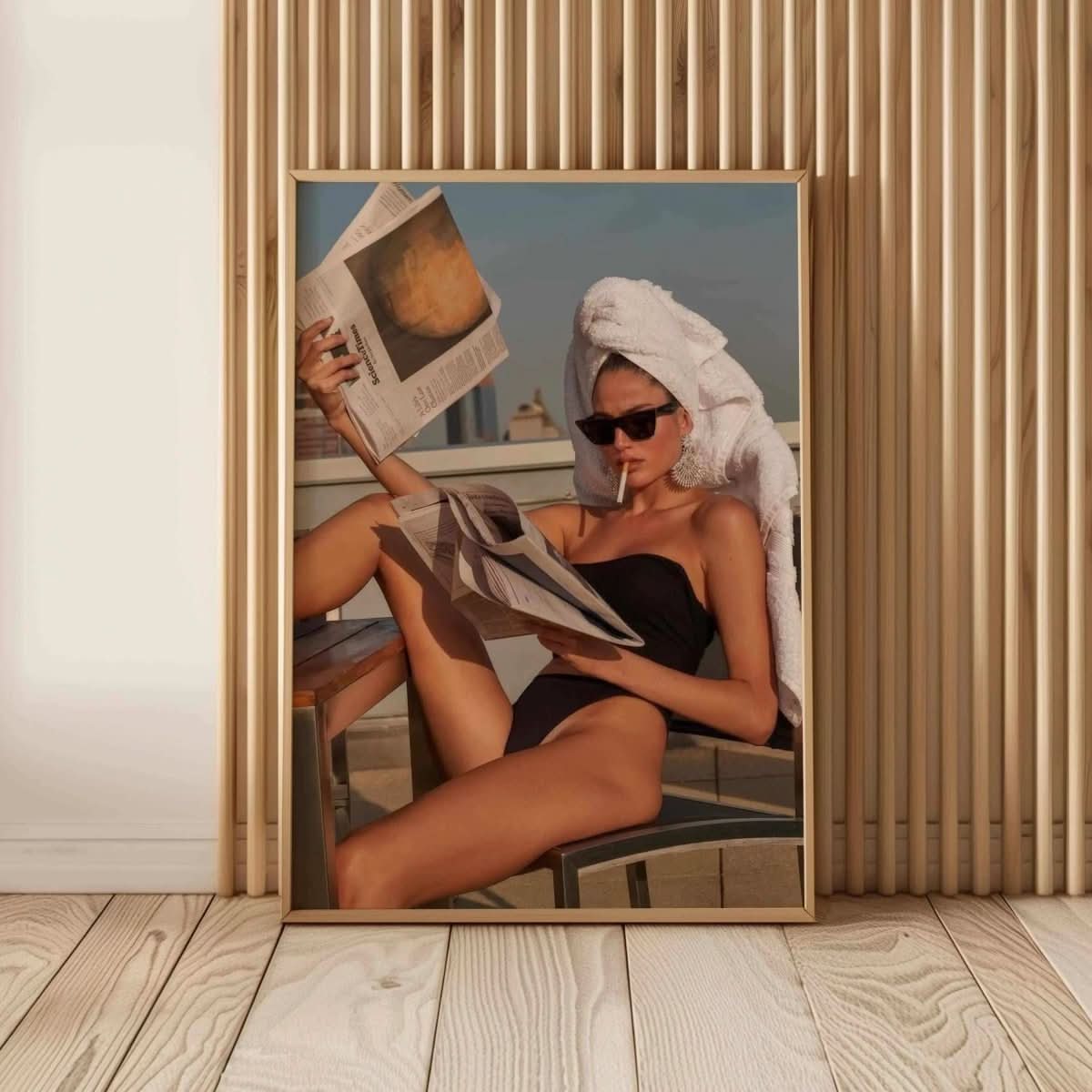 Trendy Fashion Poster Set displayed against a clean backdrop, perfect for modern interiors.