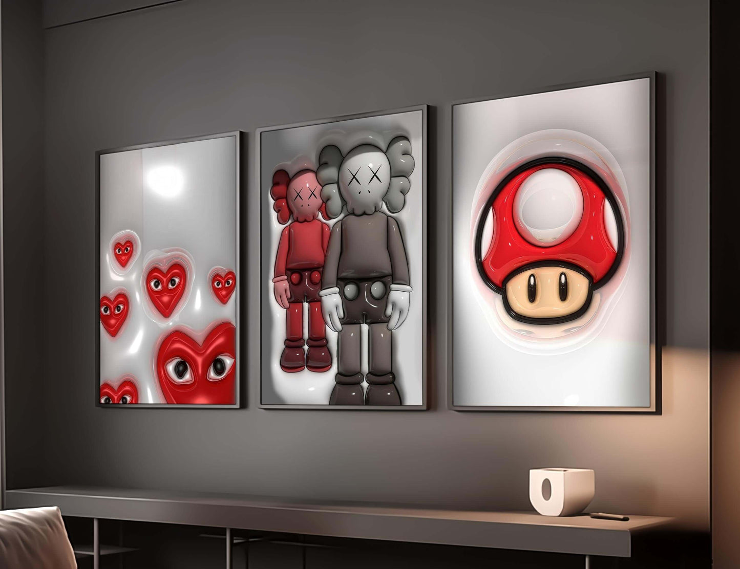 Trendy Hypebeast 3D Room Decor Set of 12 - Haus of Prints