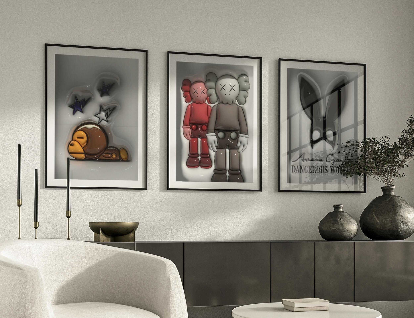 Trendy Hypebeast 3D Room Decor Set of 12 - Haus of Prints
