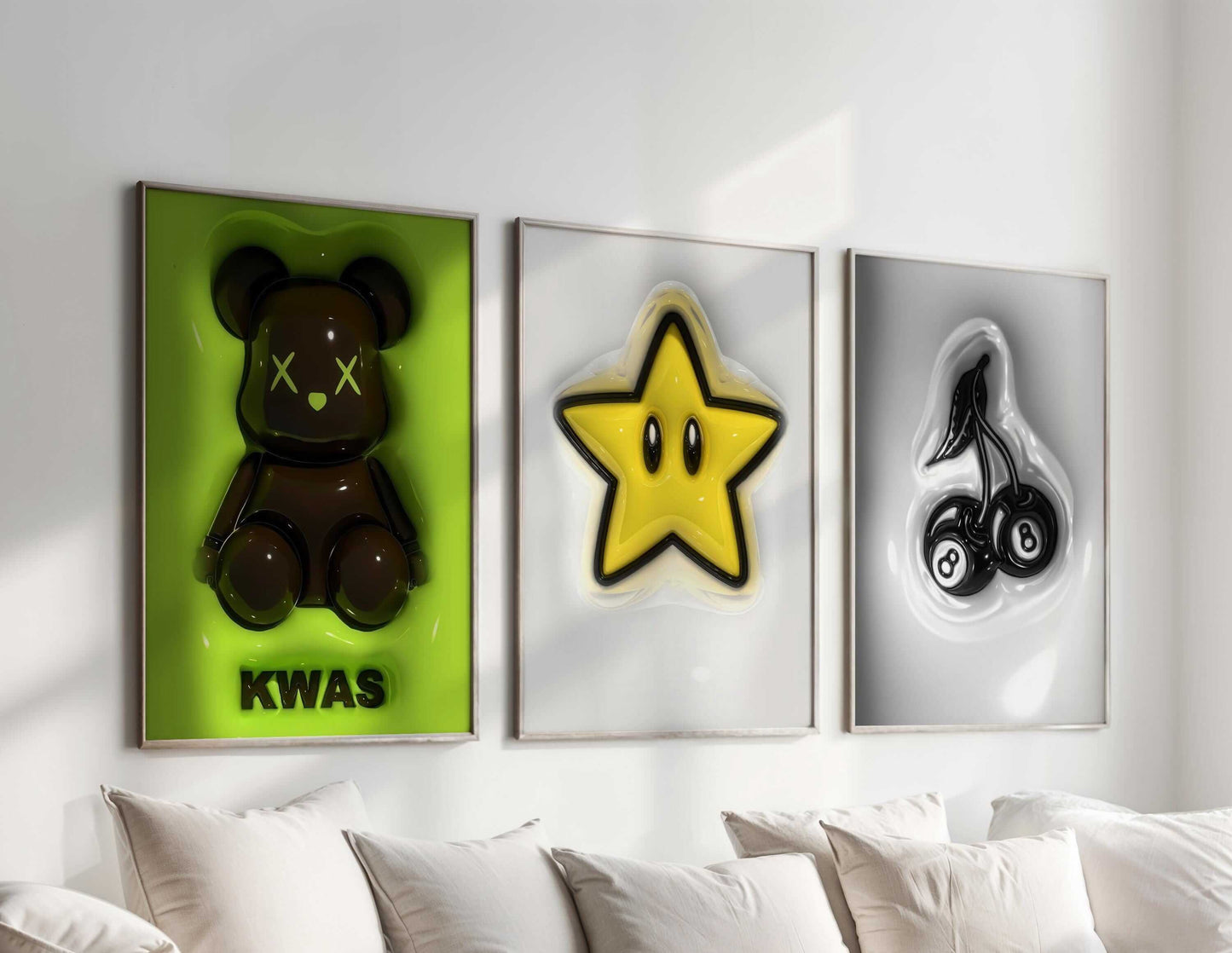 Trendy Hypebeast 3D Room Decor Set of 12 - Haus of Prints
