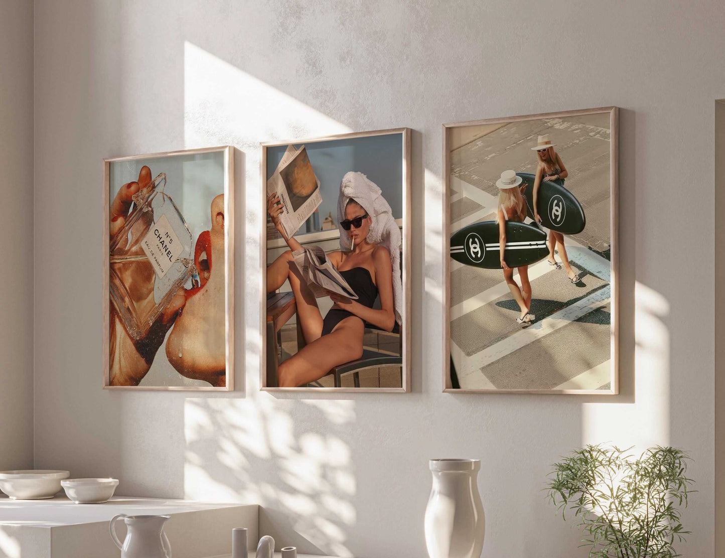 Vintage Fashion Poster Set of 3 - Haus of Prints