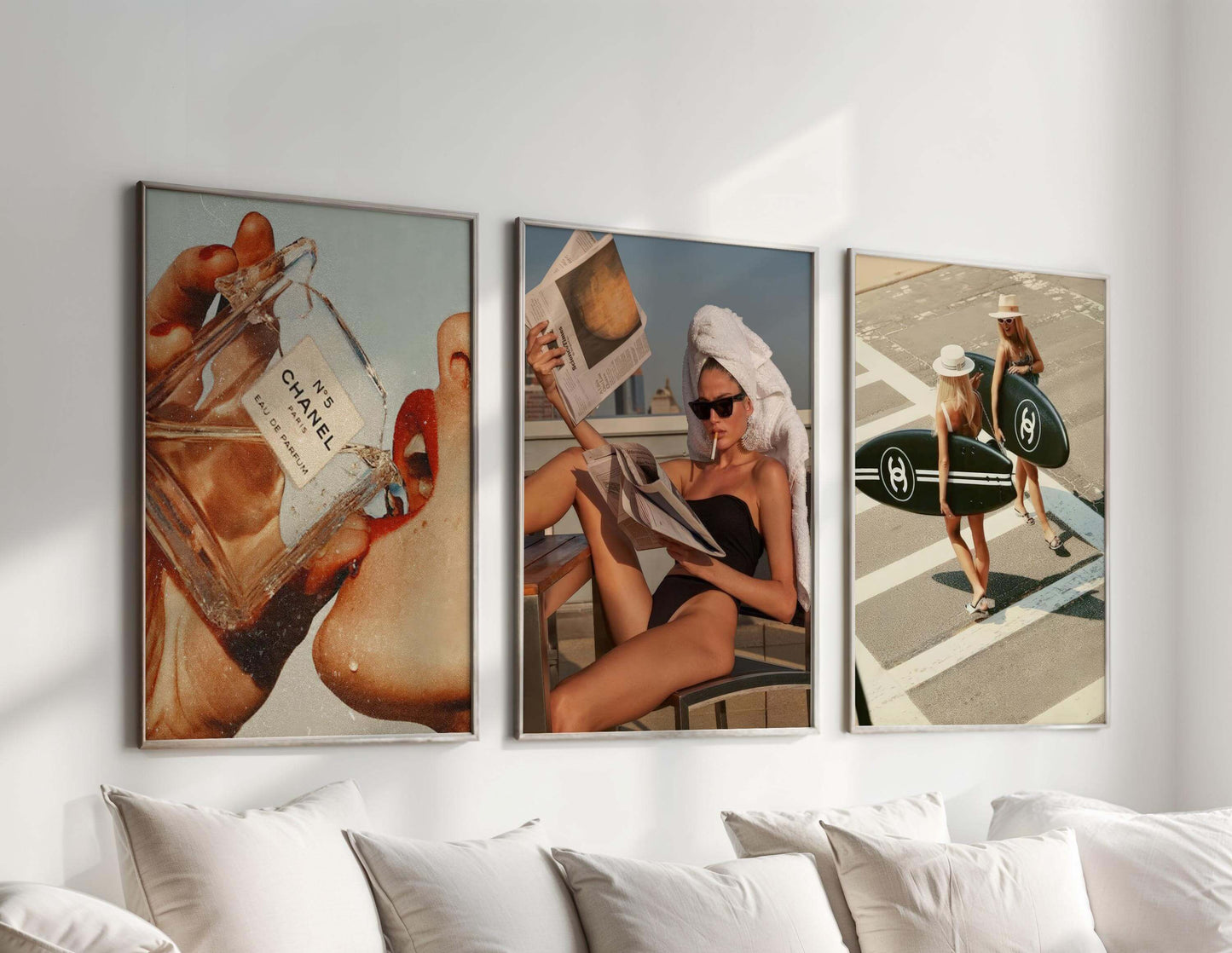 Vintage Fashion Poster Set of 3 - Haus of Prints