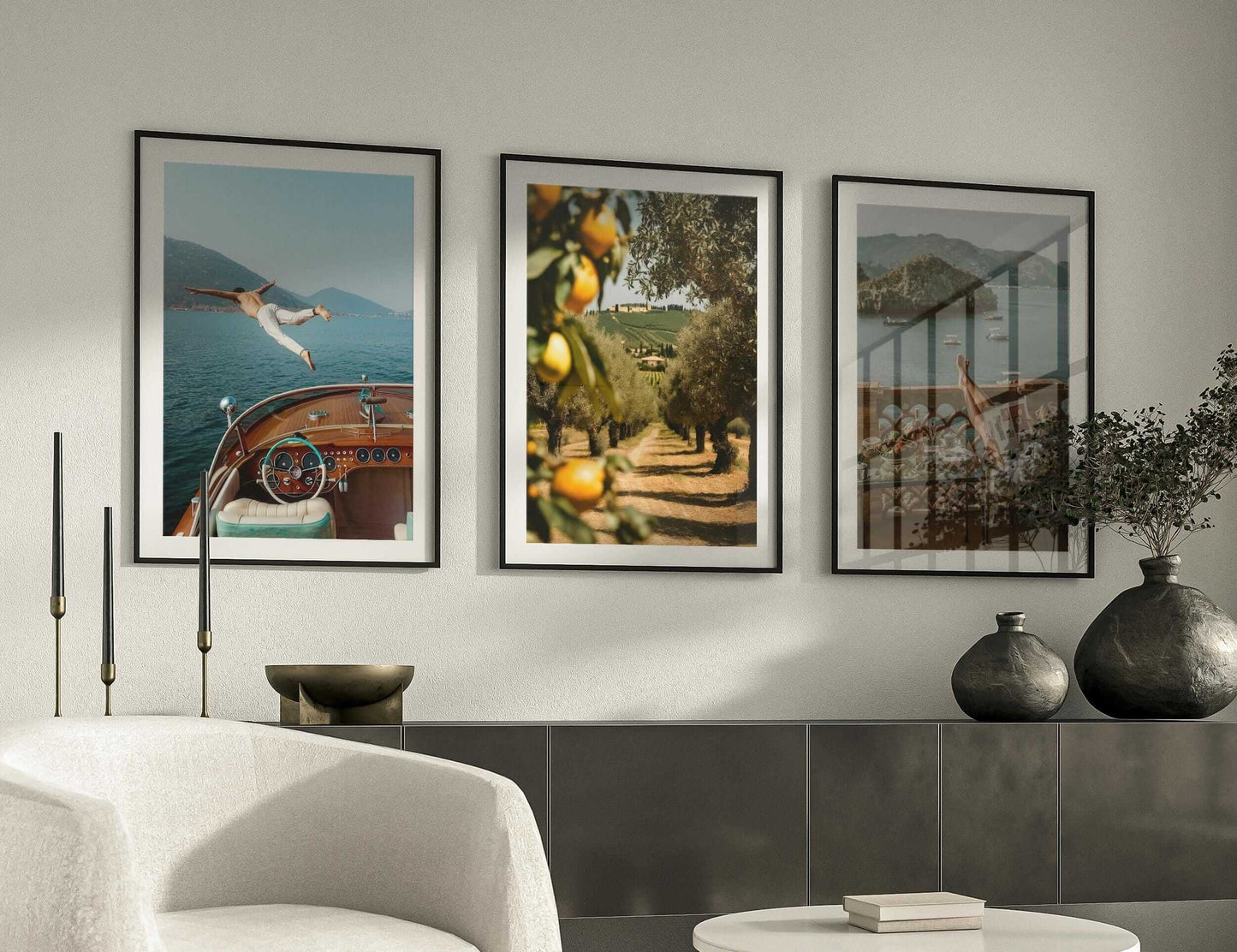 Vintage Seascape Prints Set of 3 - Haus of Prints