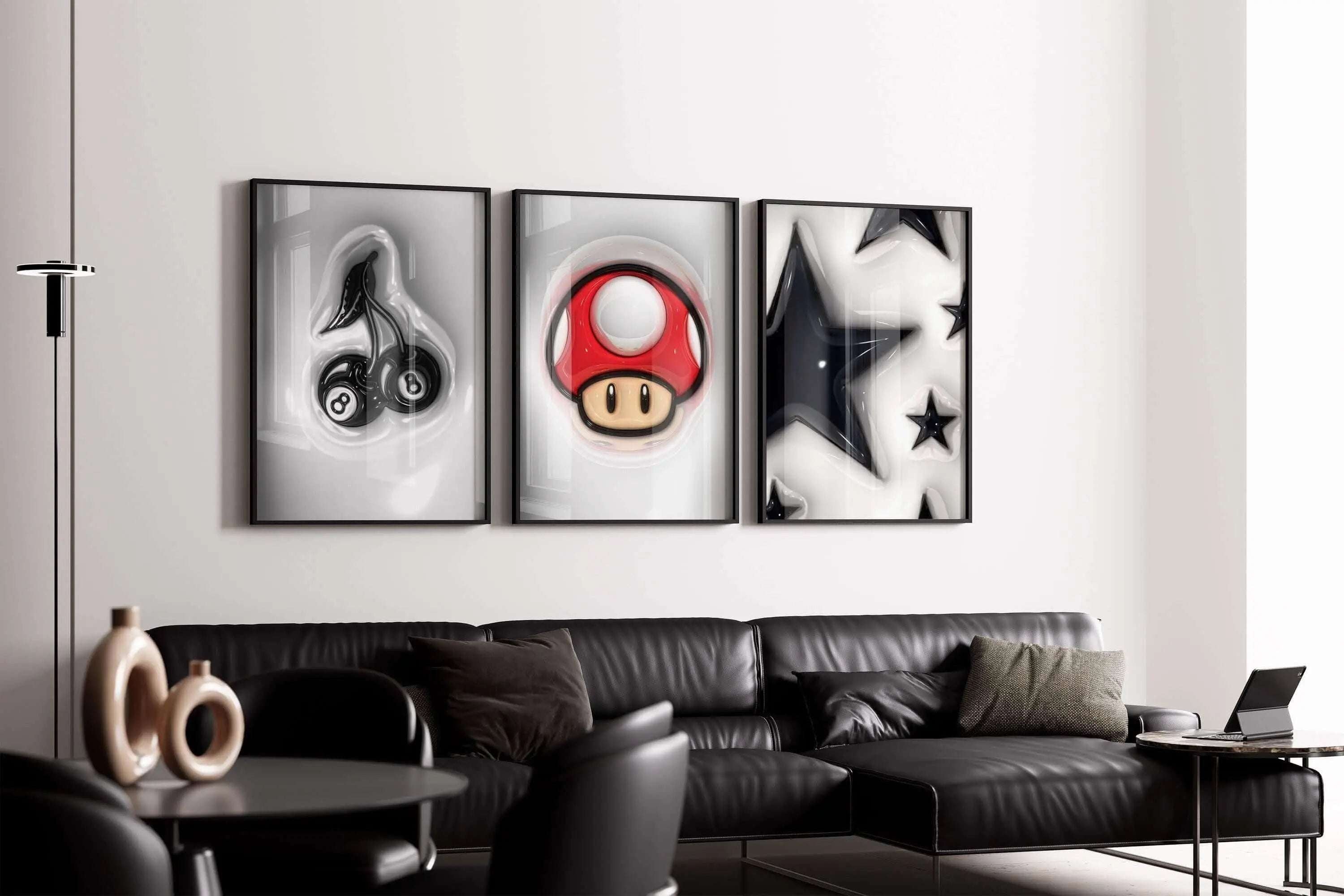 3D Hypebeast Cool Room Decor Set of 12 - Digital Wall Art Print | Haus of Prints