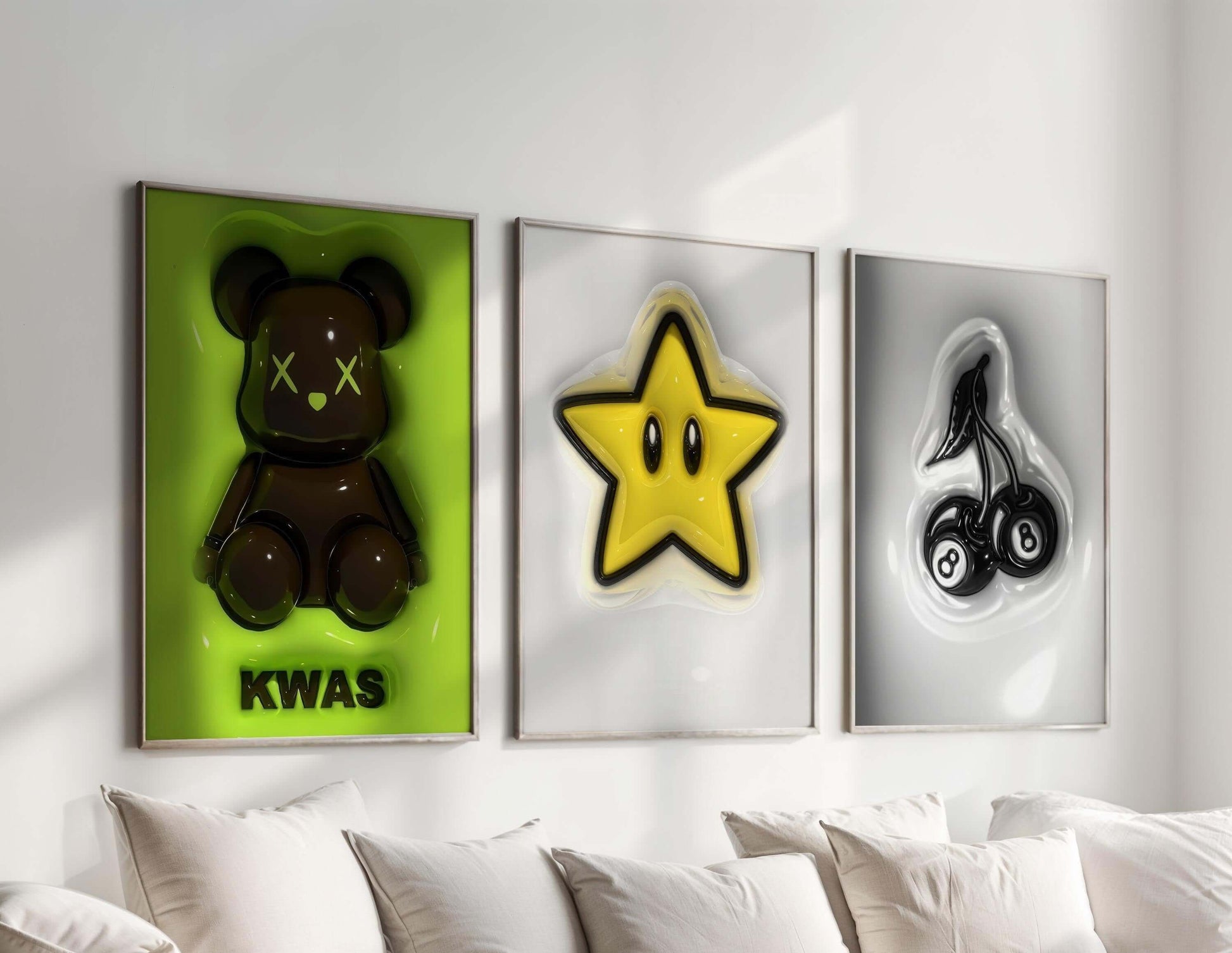 3D Hypebeast Cool Room Decor Set of 12 - Haus of Prints