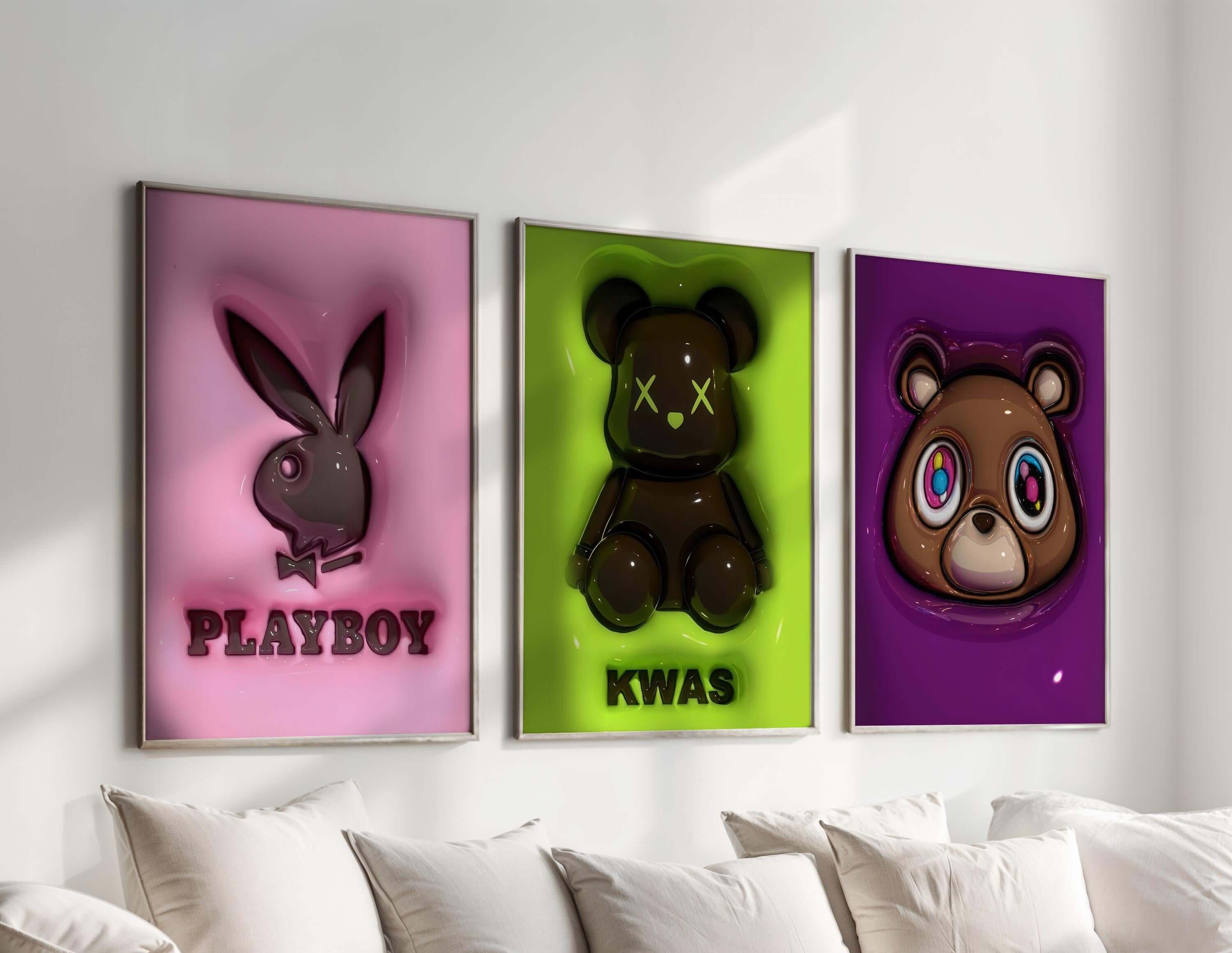 3D Urban Wall Art Print Set of 12 - Haus of Prints