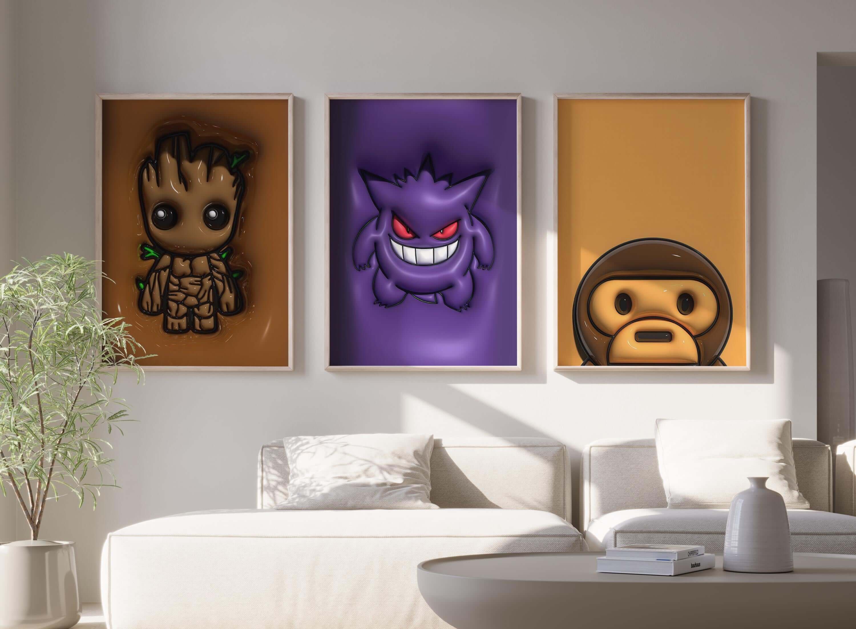 3D Urban Wall Art Print Set of 12 - Haus of Prints