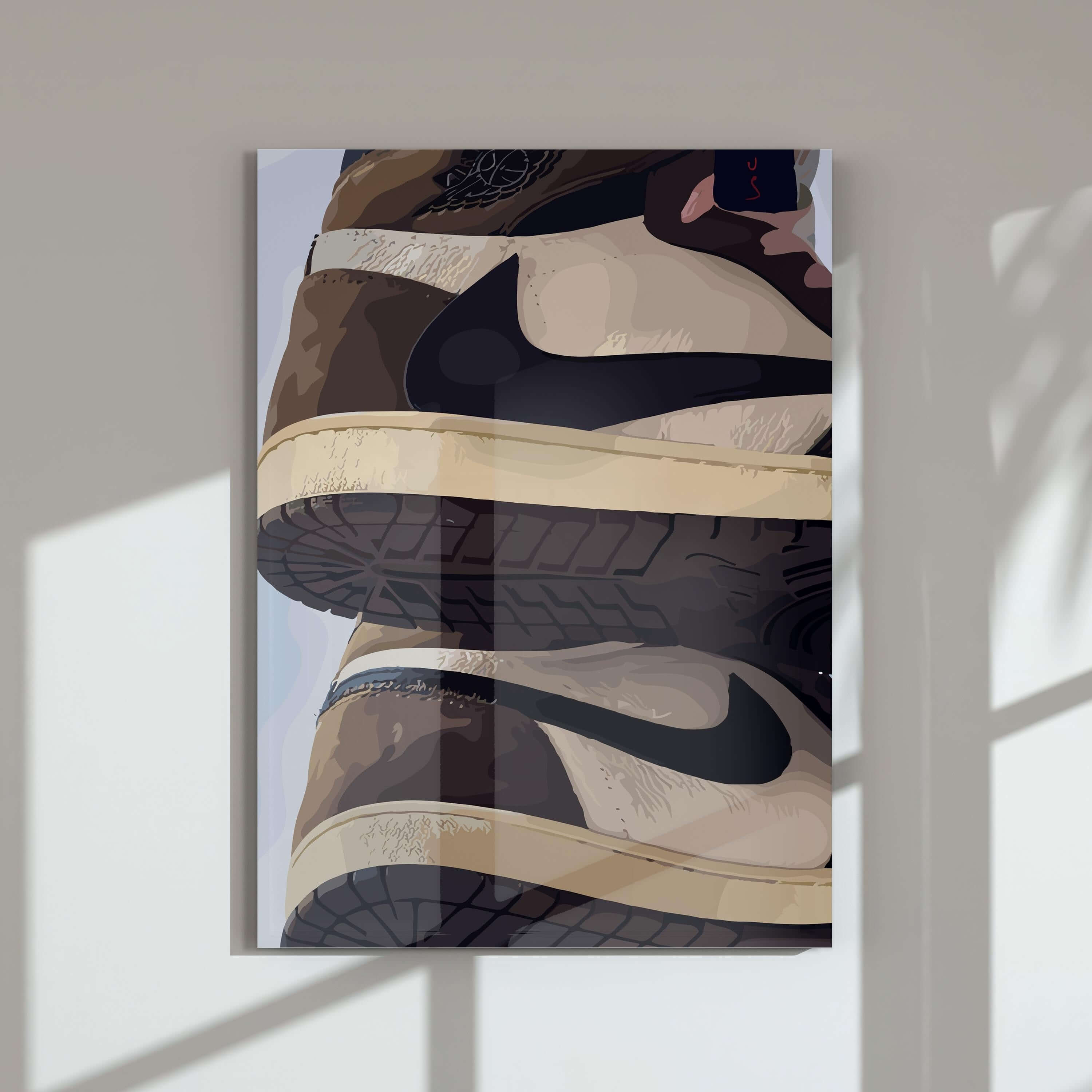 Abstract Black Man Wall Art Set of 12 - Haus of Prints