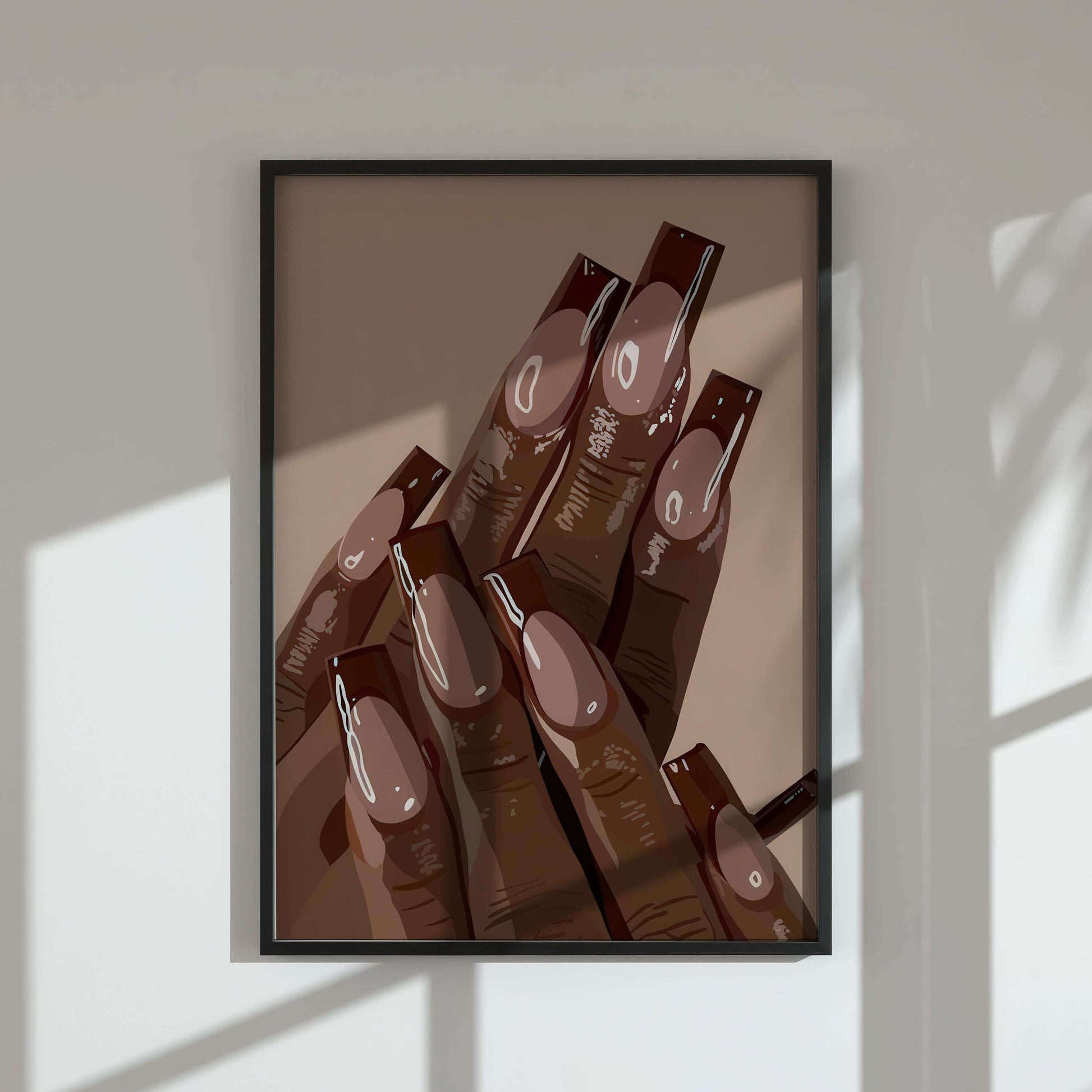 Abstract Black Woman Art Set of 9 - Haus of Prints
