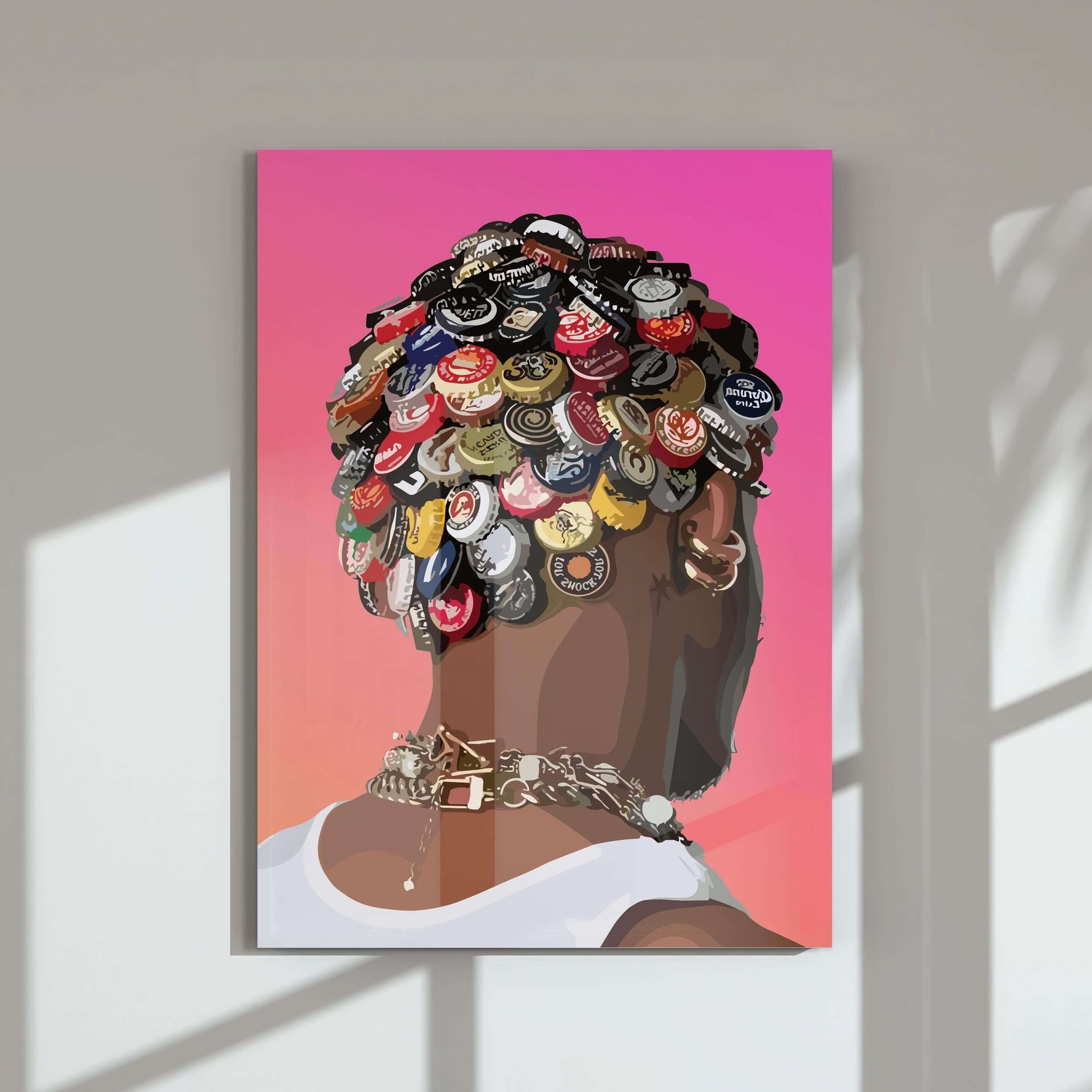 Abstract Flower Black Men Wall Art Set of 3 - Haus of Prints