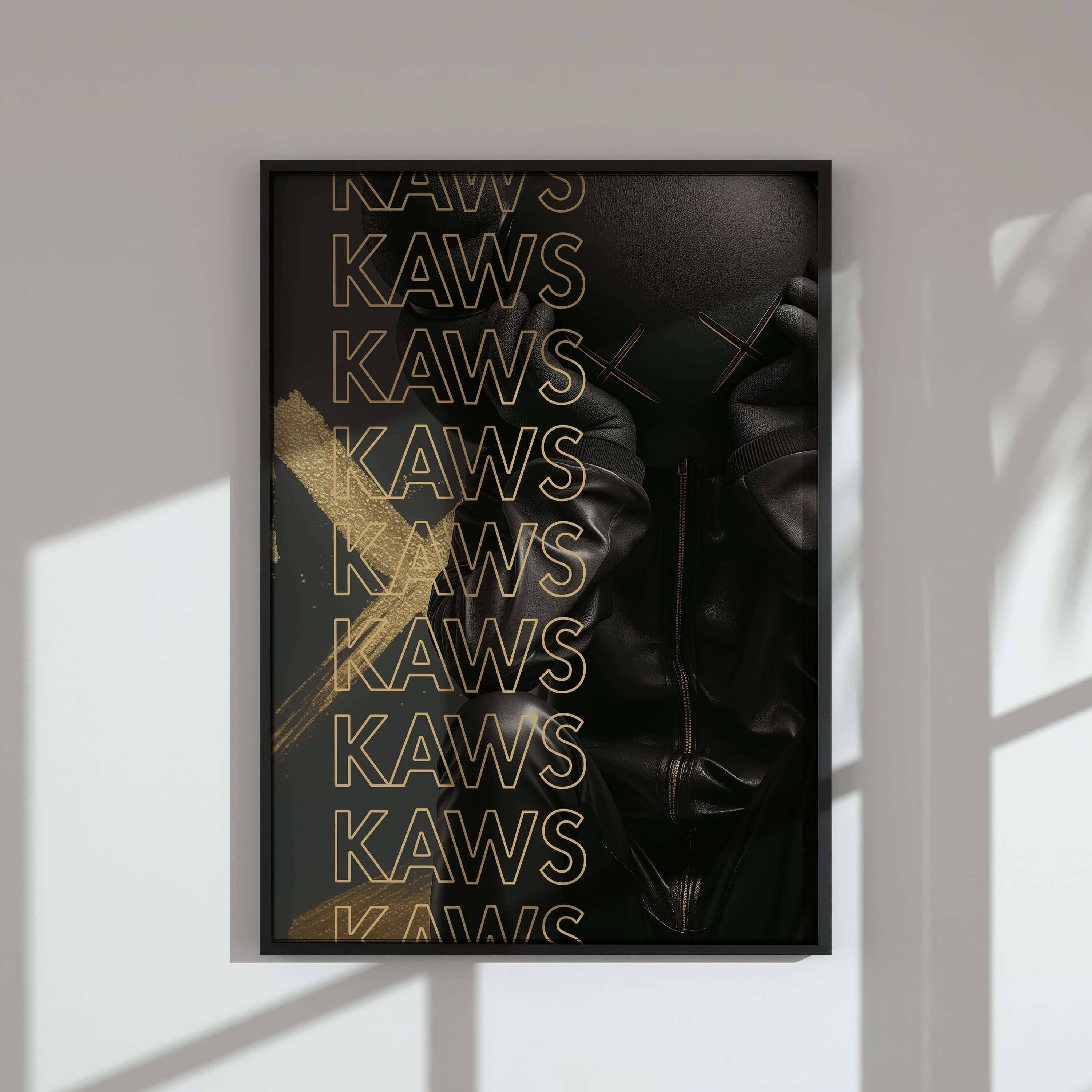 Abstract Gold Hypebeast Poster Set of 3 - Haus of Prints
