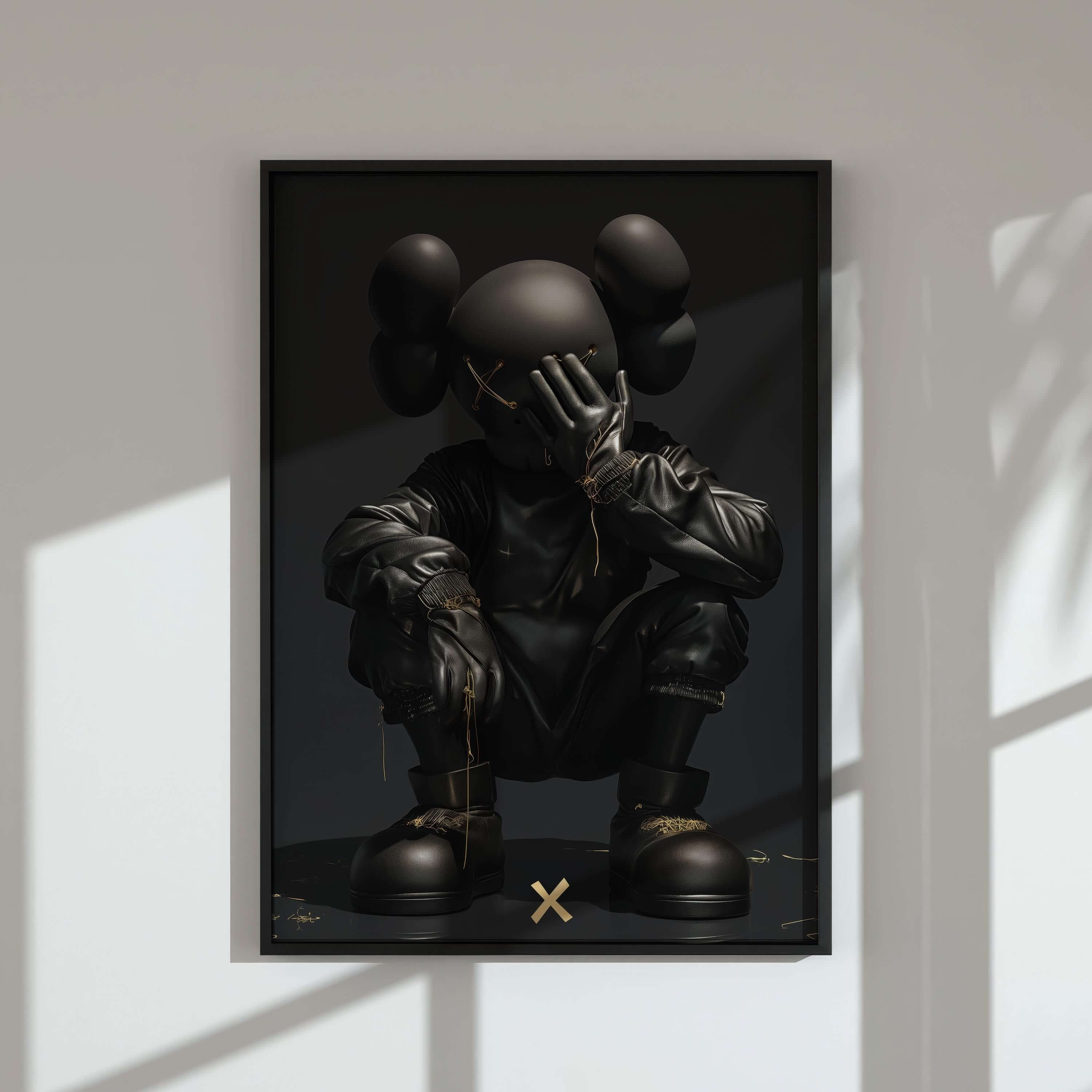 Abstract Gold Hypebeast Poster Set of 3 - Haus of Prints