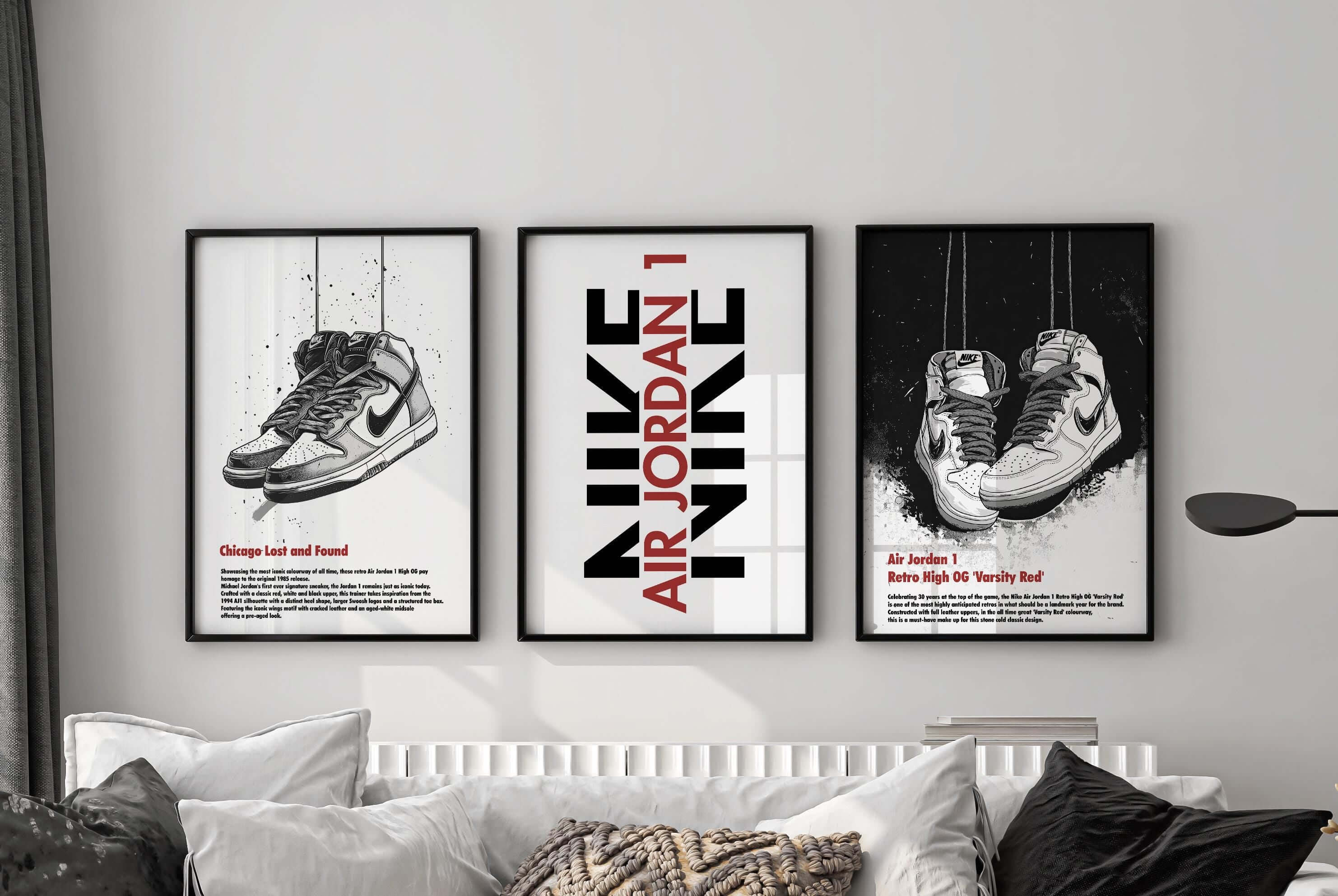 Abstract Modern Sneakerhead Poster Set of 3 - Haus of Prints