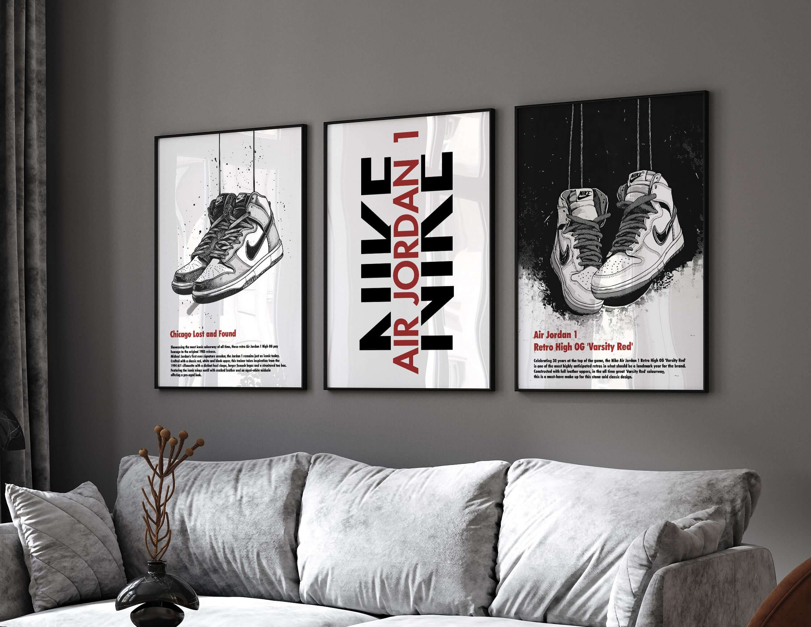 Abstract Modern Sneakerhead Poster Set of 3 - Haus of Prints