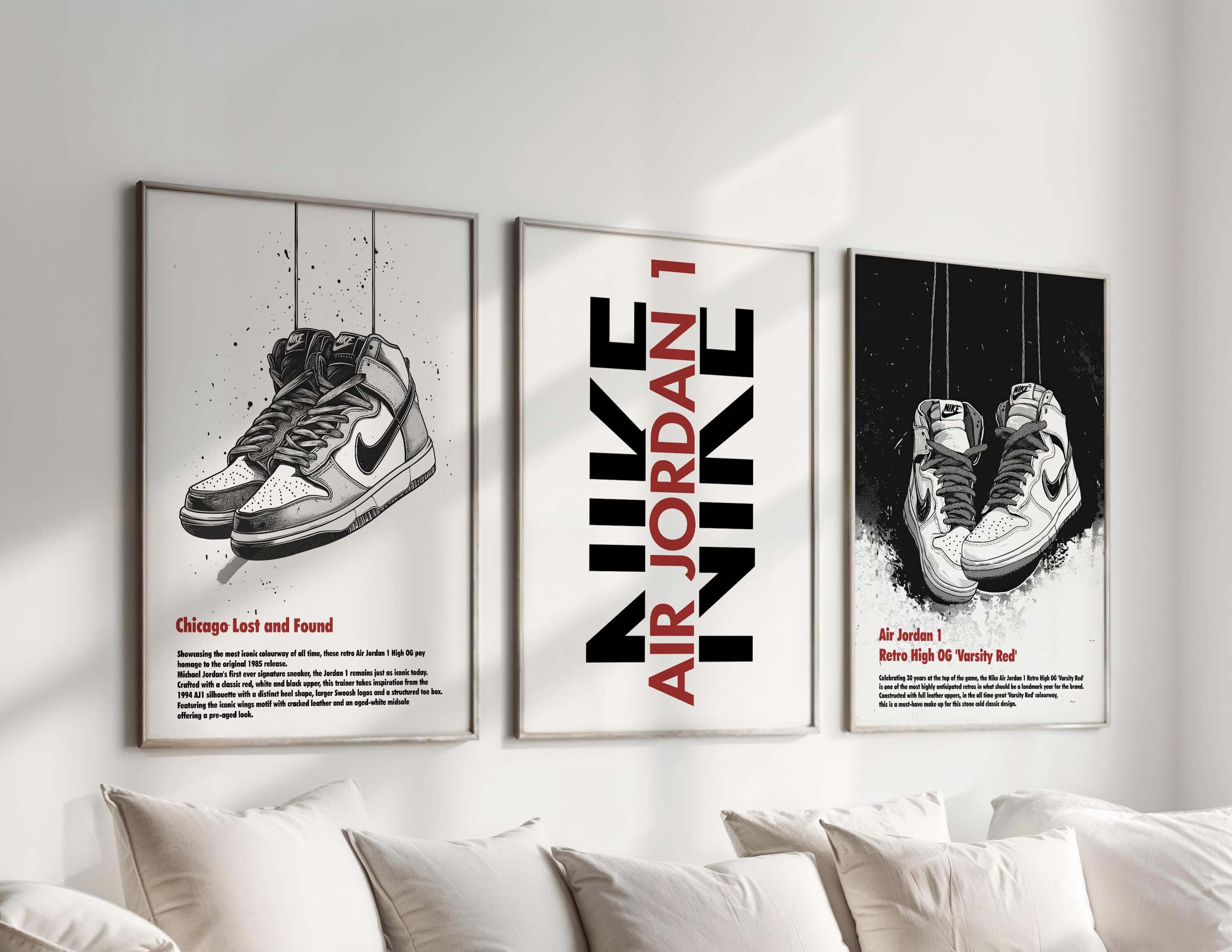 Abstract Modern Sneakerhead Poster Set of 3 - Haus of Prints